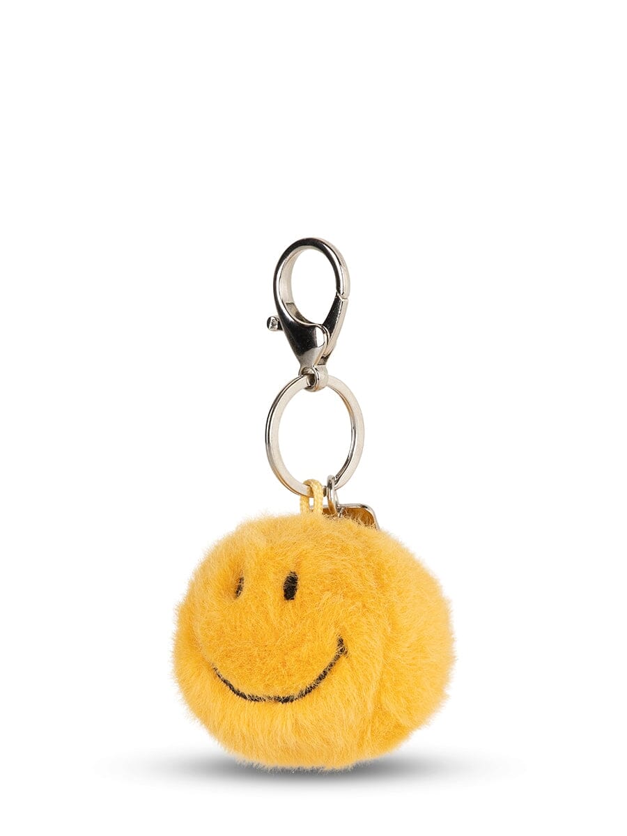 Bon Ton Toys Smiley® Schlüsselanhänger Fuzzy aus recyceltem Plüsch Bright gelb 5,5 cm Schlüsselanhänger BON TON TOYS SMILEY® 