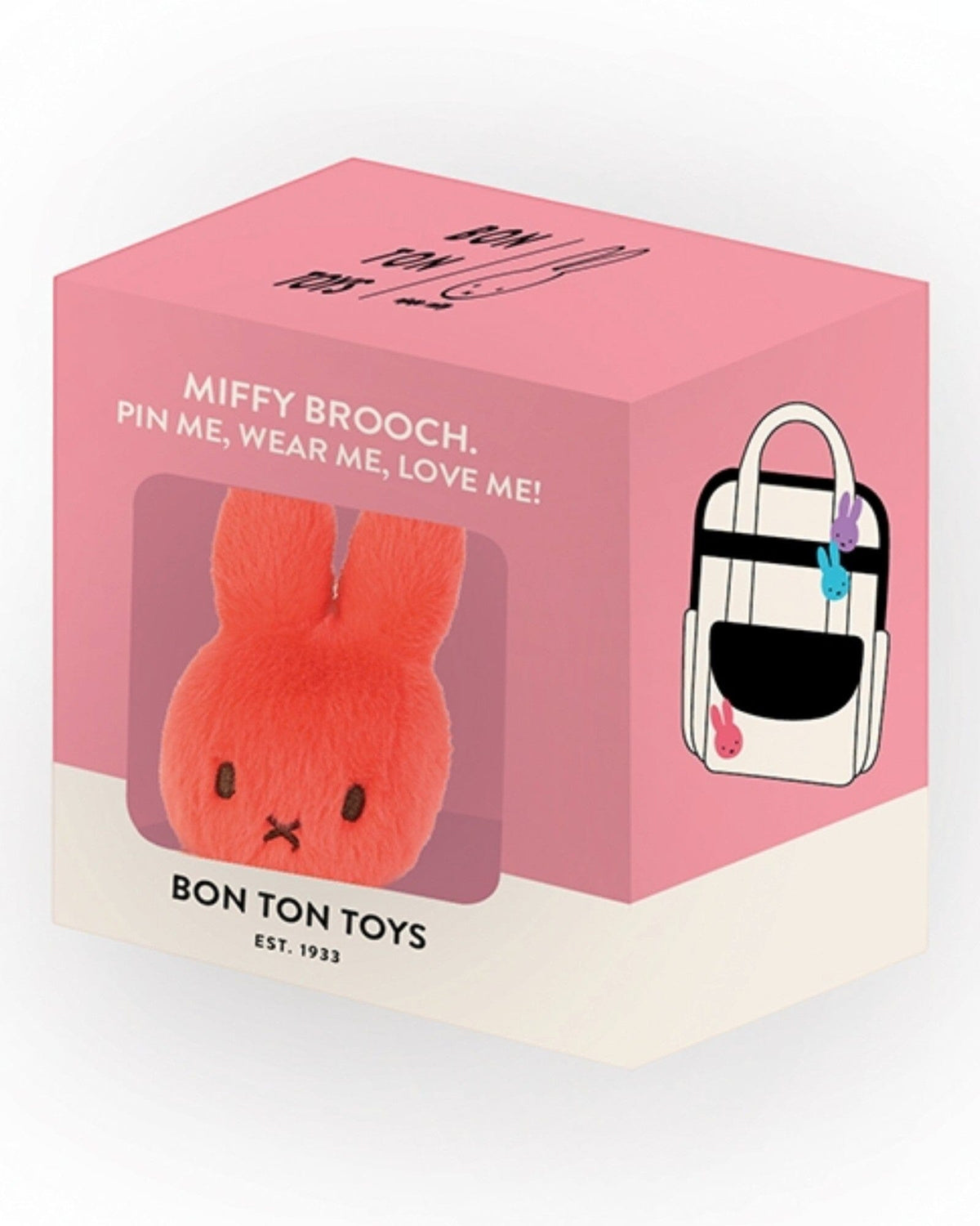 BON TON TOYS x Miffy ECO Fuzzy Brosche in Coral Kuscheltiere Bon Ton Toys x Miffy 