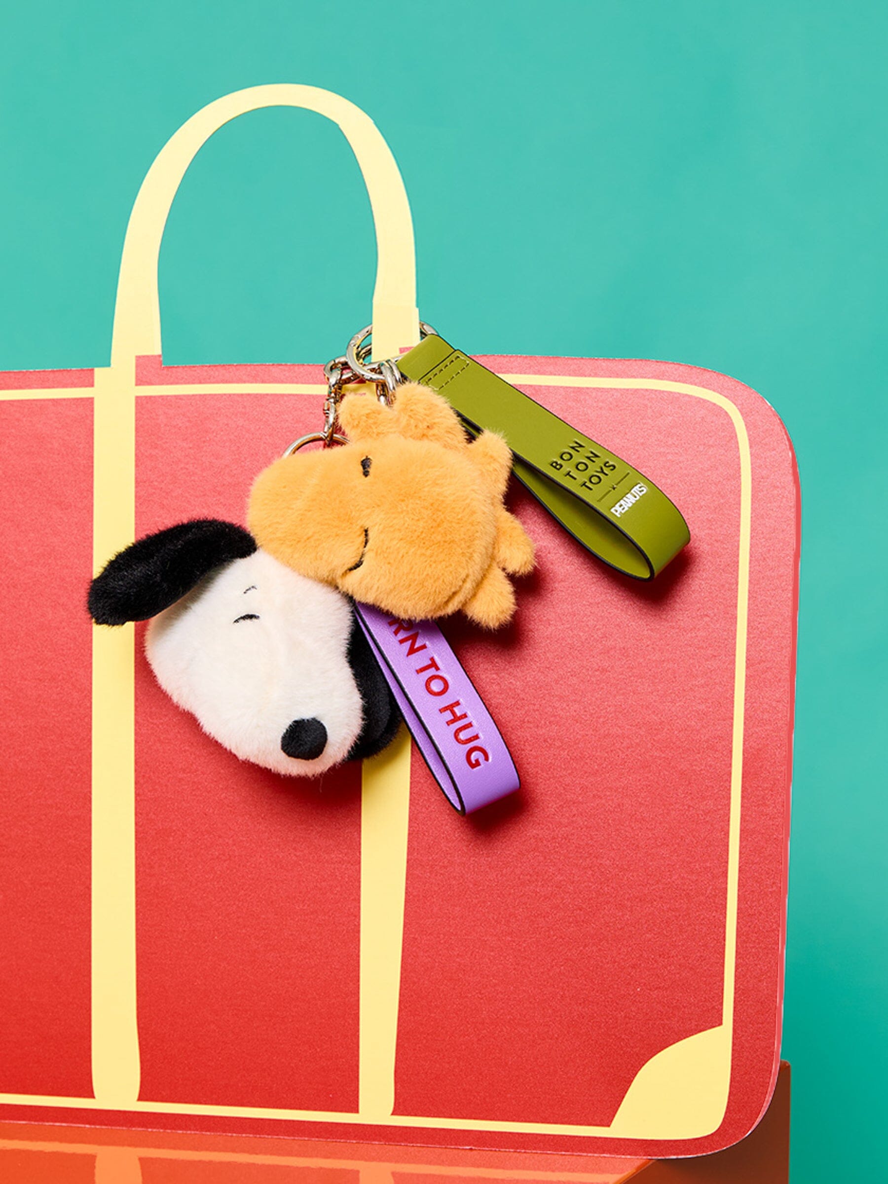 Bon Ton Toys x Peanuts – Snoopy Fuzzy Bag Charm 8 cm Schlüsselanhänger Bon Ton Toys x Peanuts 