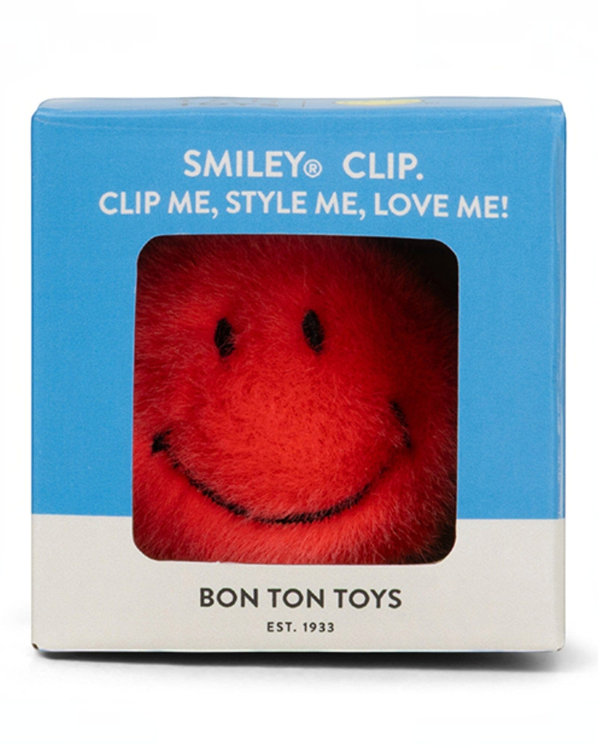 BON TON TOYS x Smiley ECO Fuzzy Clip-On in coral Schlüsselanhänger BON TON TOYS SMILEY® 
