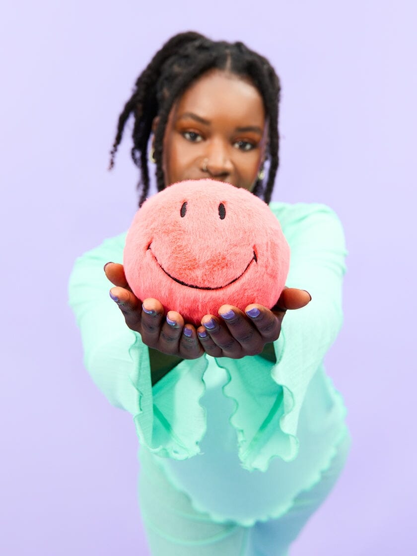 Bon Ton Toys x Smiley – Smiley Eco Fuzzy-Coral-13 cm Kuscheltier BON TON TOYS SMILEY® 