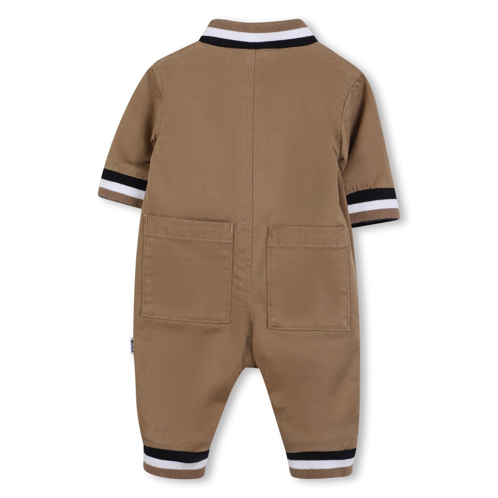 BOSS Baby – Jumpsuit aus Twill Sand Strampler Boss 
