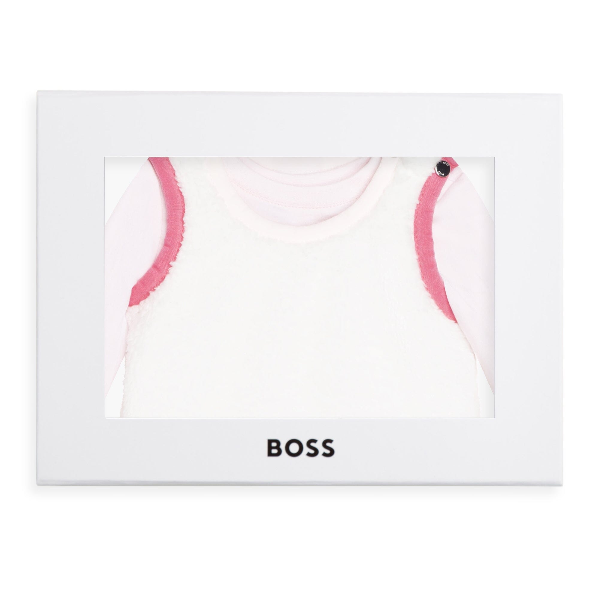 HUGO BOSS Baby Set Langarmshirt mit Kleid aus Shearling-Imitat Langarmshirt Boss 