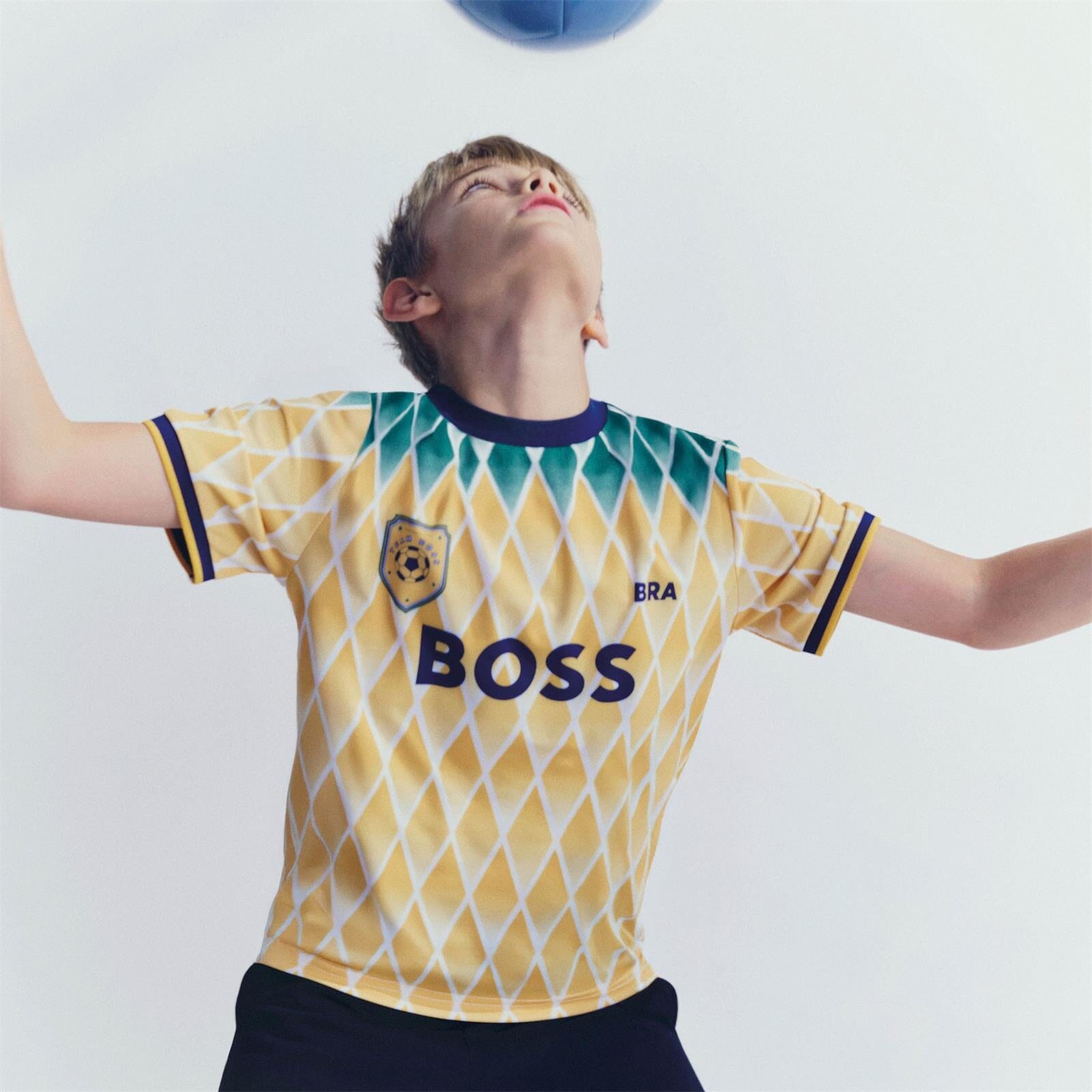 BOSS Brasilien Trikot T-Shirt Gelb Kids und Teenager T-Shirt Boss Kidswear 