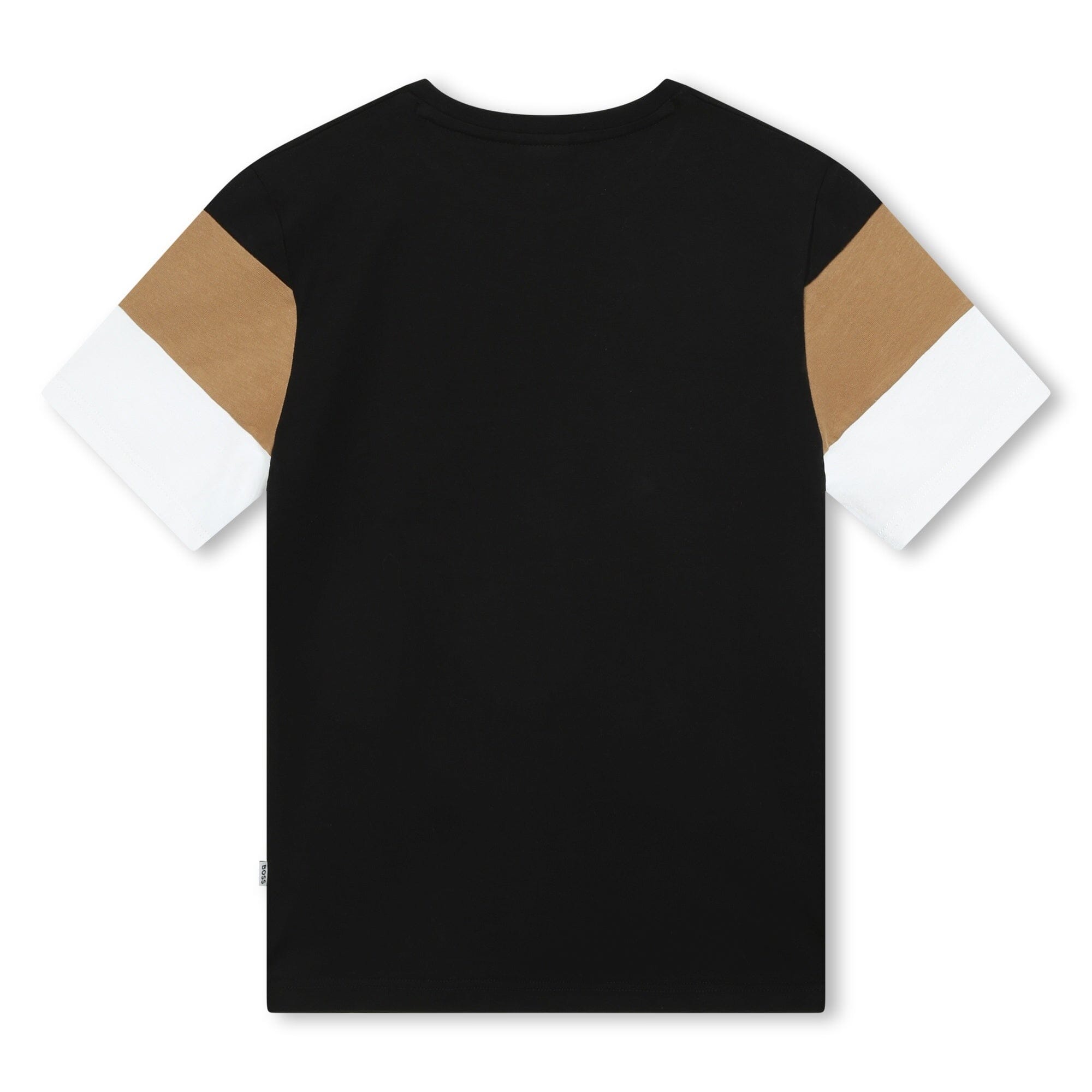 BOSS Kids Kurzarm T-Shirt Farbblock mehrfarbig mit Logo T-Shirt Boss 