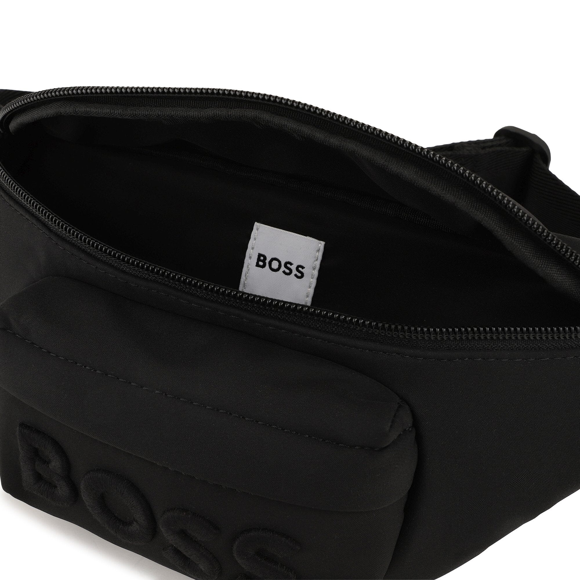 BOSS Kids Gürteltasche – Schwarz Logo-Fronttasche Gürteltaschen BOSS 