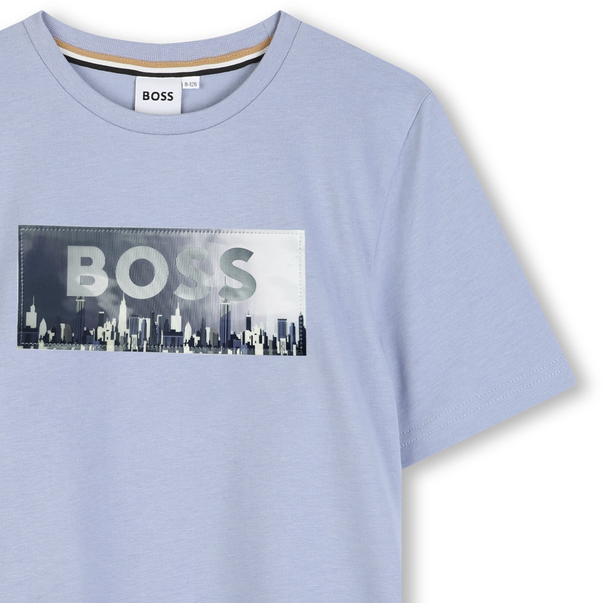 BOSS Kids – Kurzärmeliges T-Shirt (Skyline-Print) T-Shirt Boss Kidswear 