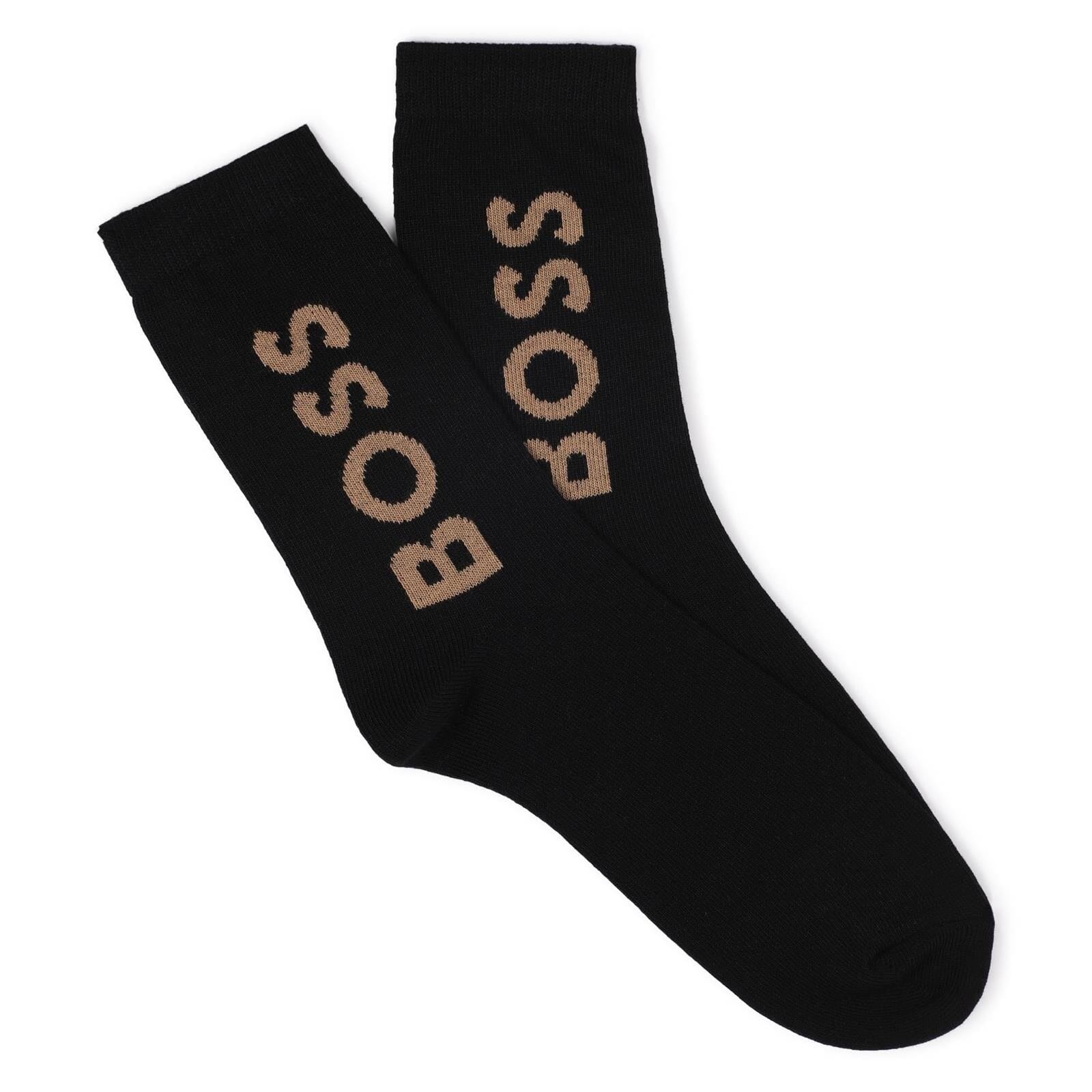 BOSS Kidswear – 3er-Pack Socken Schwarz Weiß Braun Socken Boss 