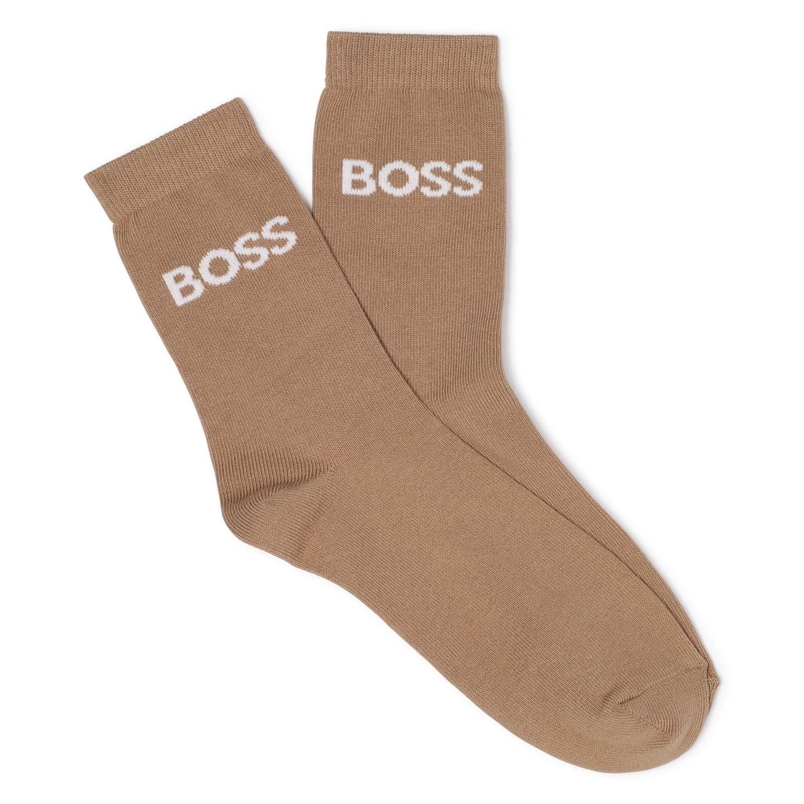 BOSS Kidswear – 3er-Pack Socken Schwarz Weiß Braun Socken Boss 