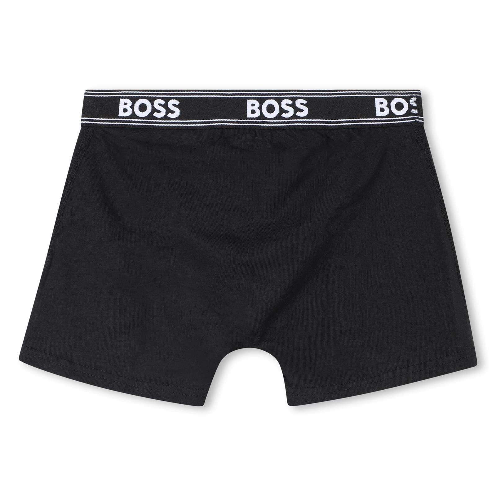 BOSS KIDSWEAR Boxershorts 3er-Pack Jersey – Schwarz/Sand/Weiß Unterwäsche BOSS 