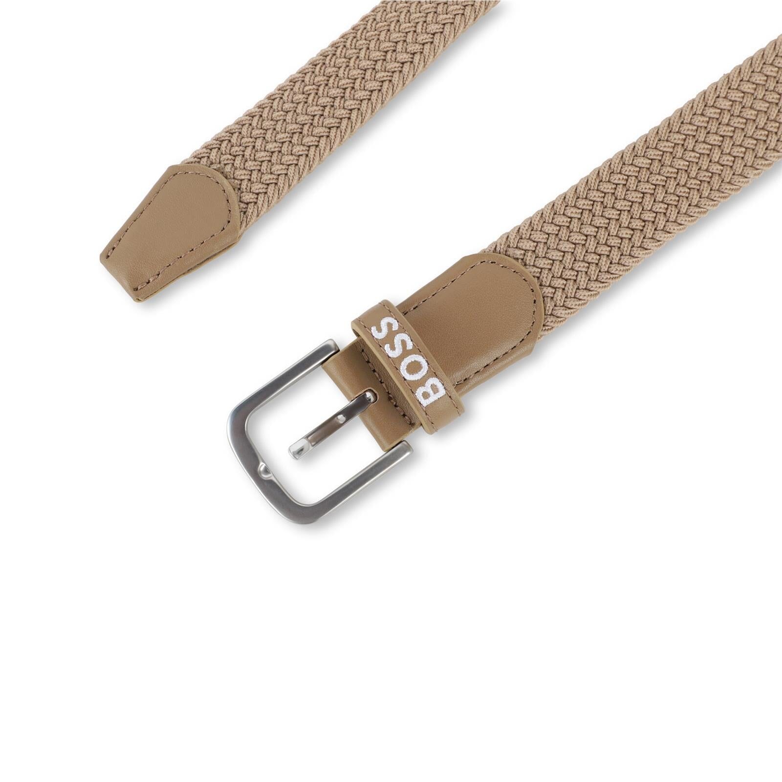 BOSS Kidswear Geflochtener Gürtel – „Plätzchen“ (Beige) BOSS 