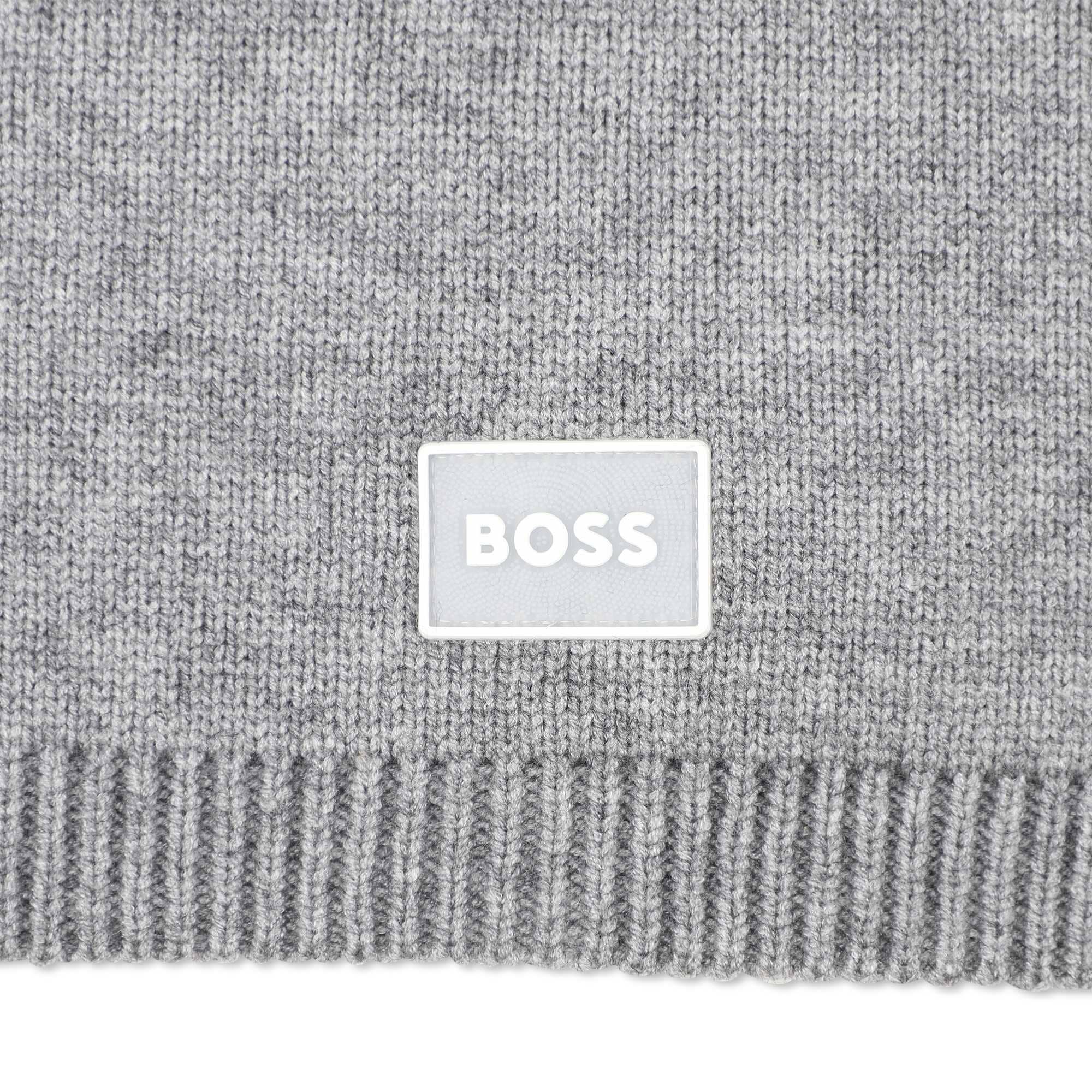BOSS Kidswear Halswärmer mit Logo-Abzeichen doppellagig & kuschelig Loop Boss Kidswear 