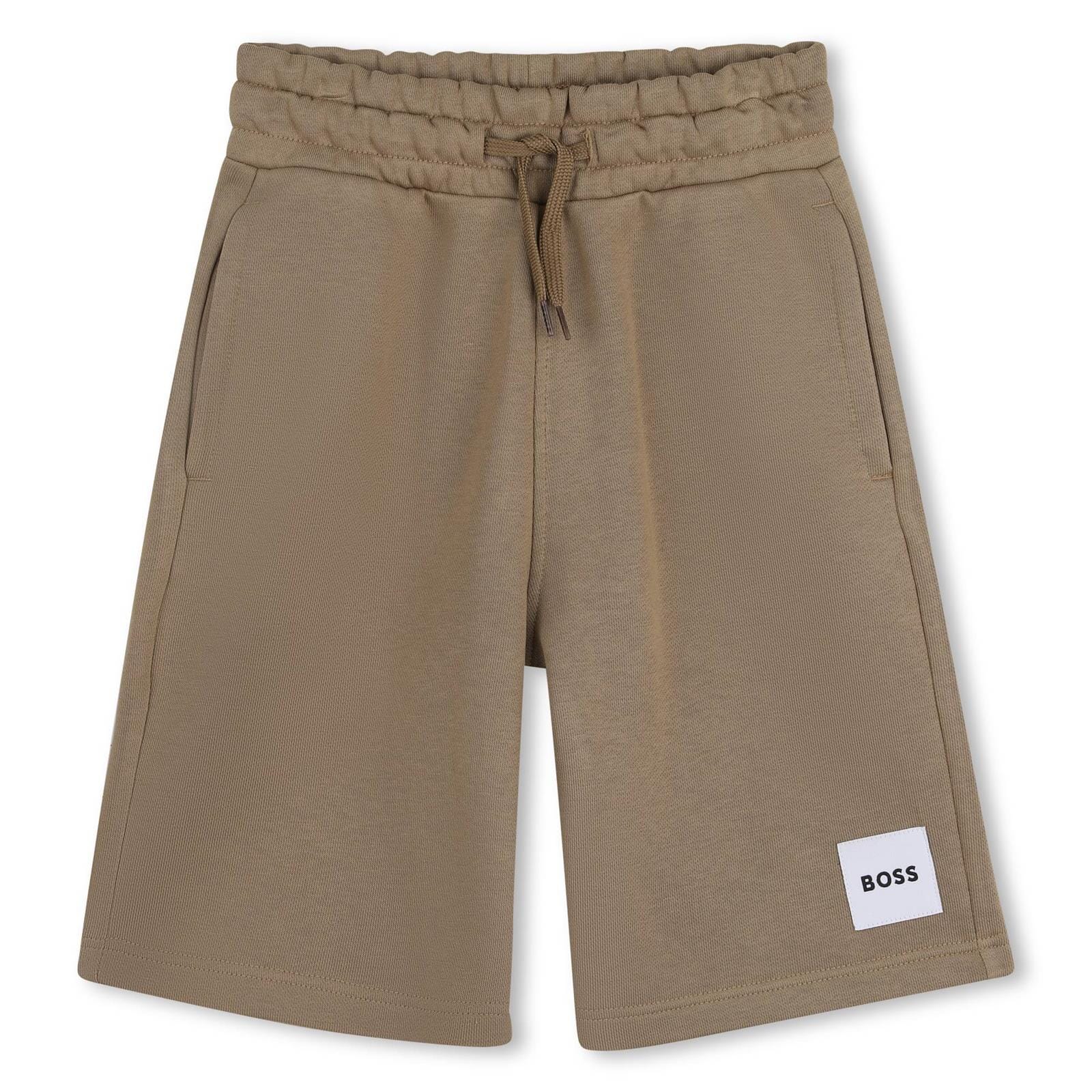 BOSS Kidswear Jogging-Bermudashorts – Dunkelbeige Shorts BOSS 8 Jahre ( 122-128 ) 