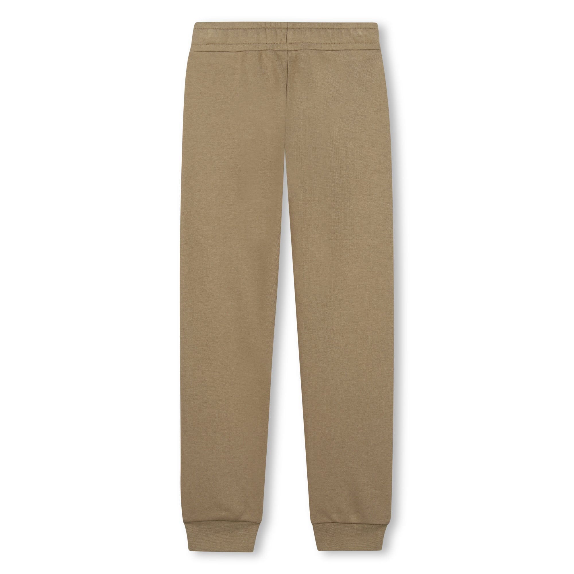 BOSS Kidswear Jogginghose mit Logo-Patch – Dunkelbeige Jogginghose BOSS 