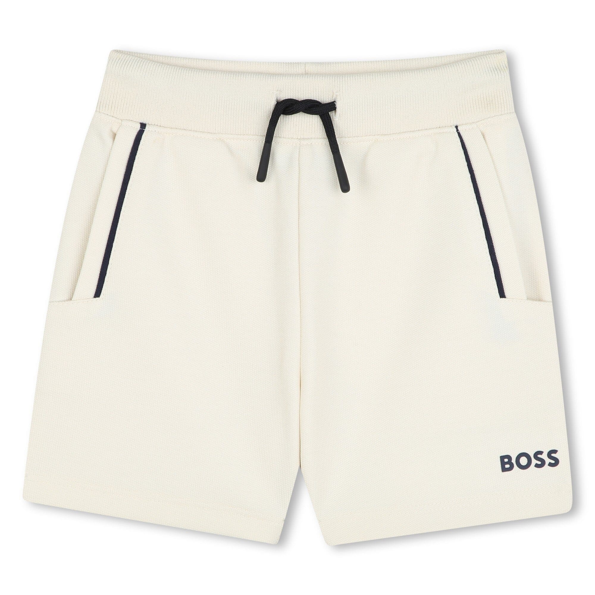 BOSS Jogginganzug kurzes Sommer-Set in navy / beige mit T-Shirt und Short Baby Kombination Boss 