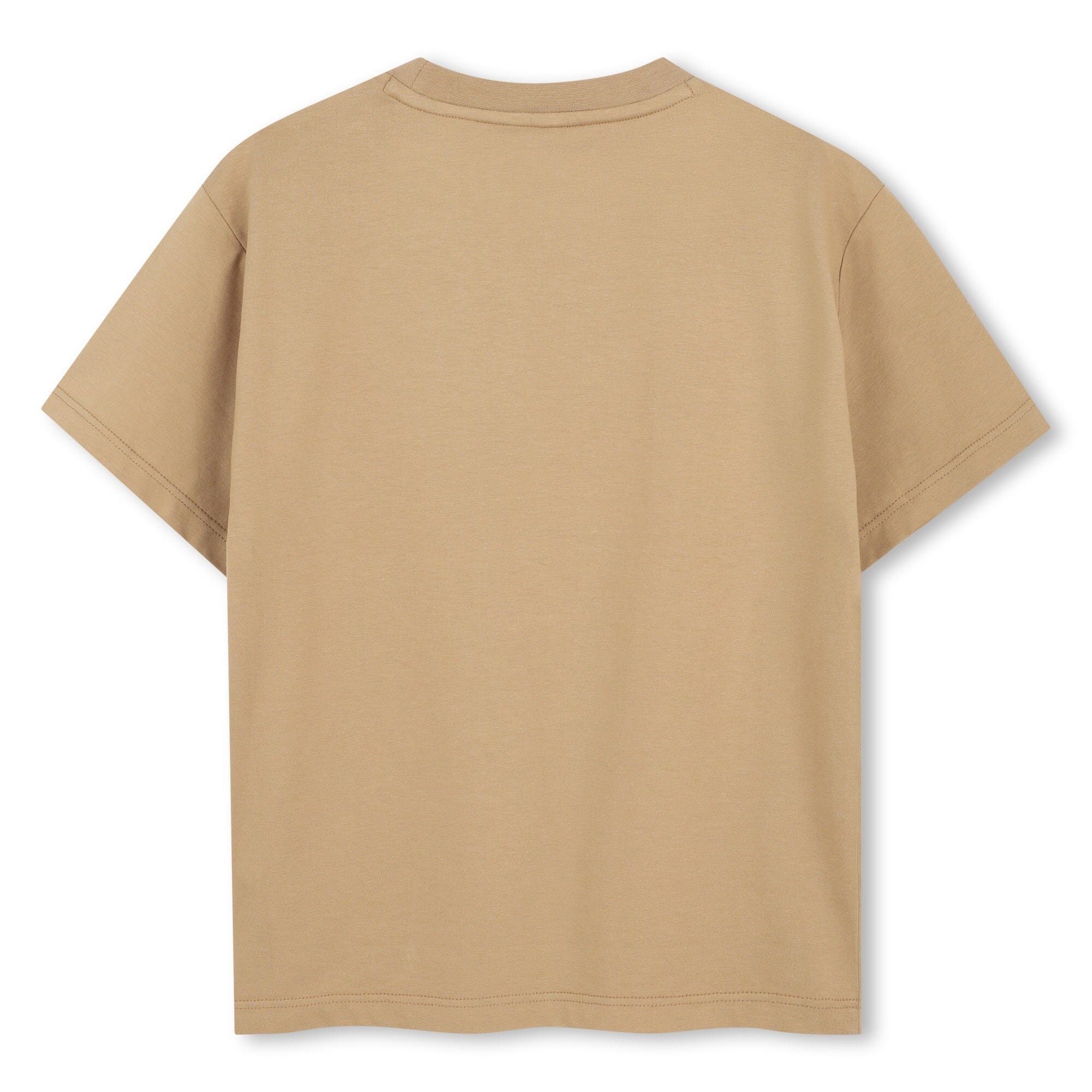 BOSS Kidswear Kurzärmeliges T-Shirt „Dunkel Beige“ mit GPS-Print & Logo-Patch T-Shirt Boss Kidswear 