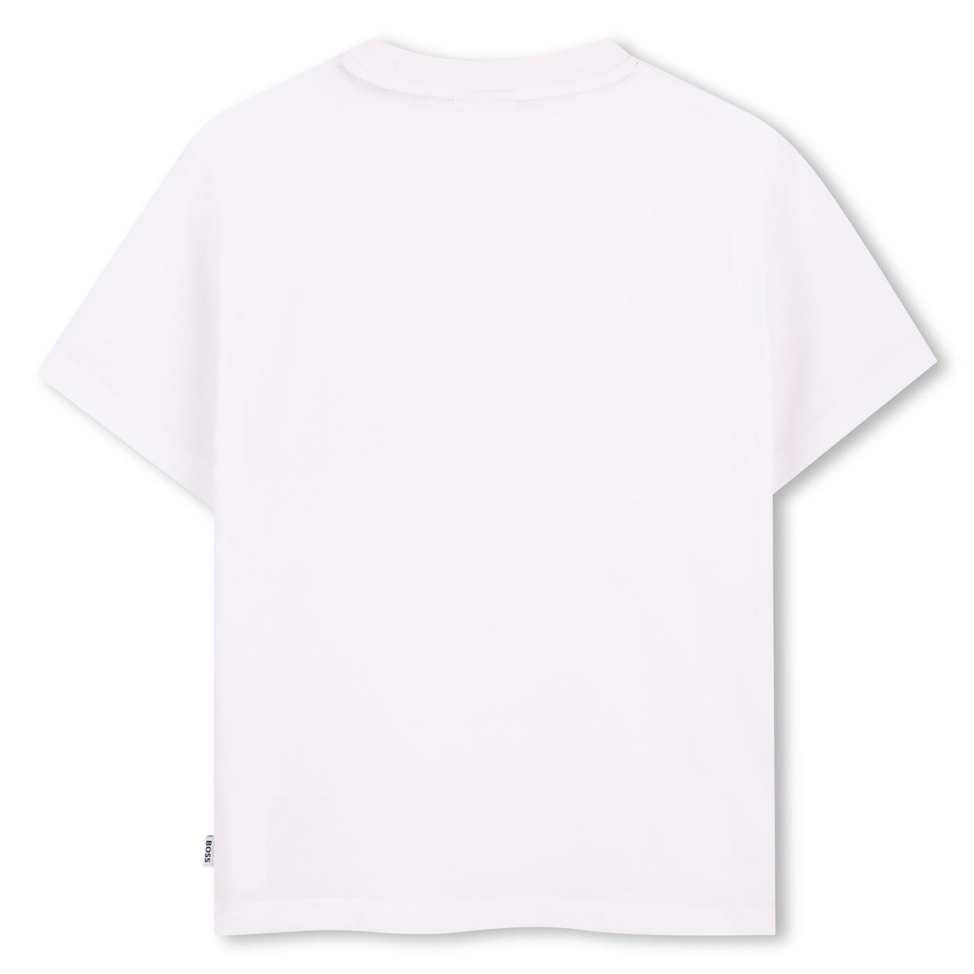 BOSS Kidswear – Kurzärmeliges T-Shirt „Weiss“ (Pocket-Print) T-Shirt Boss Kidswear 