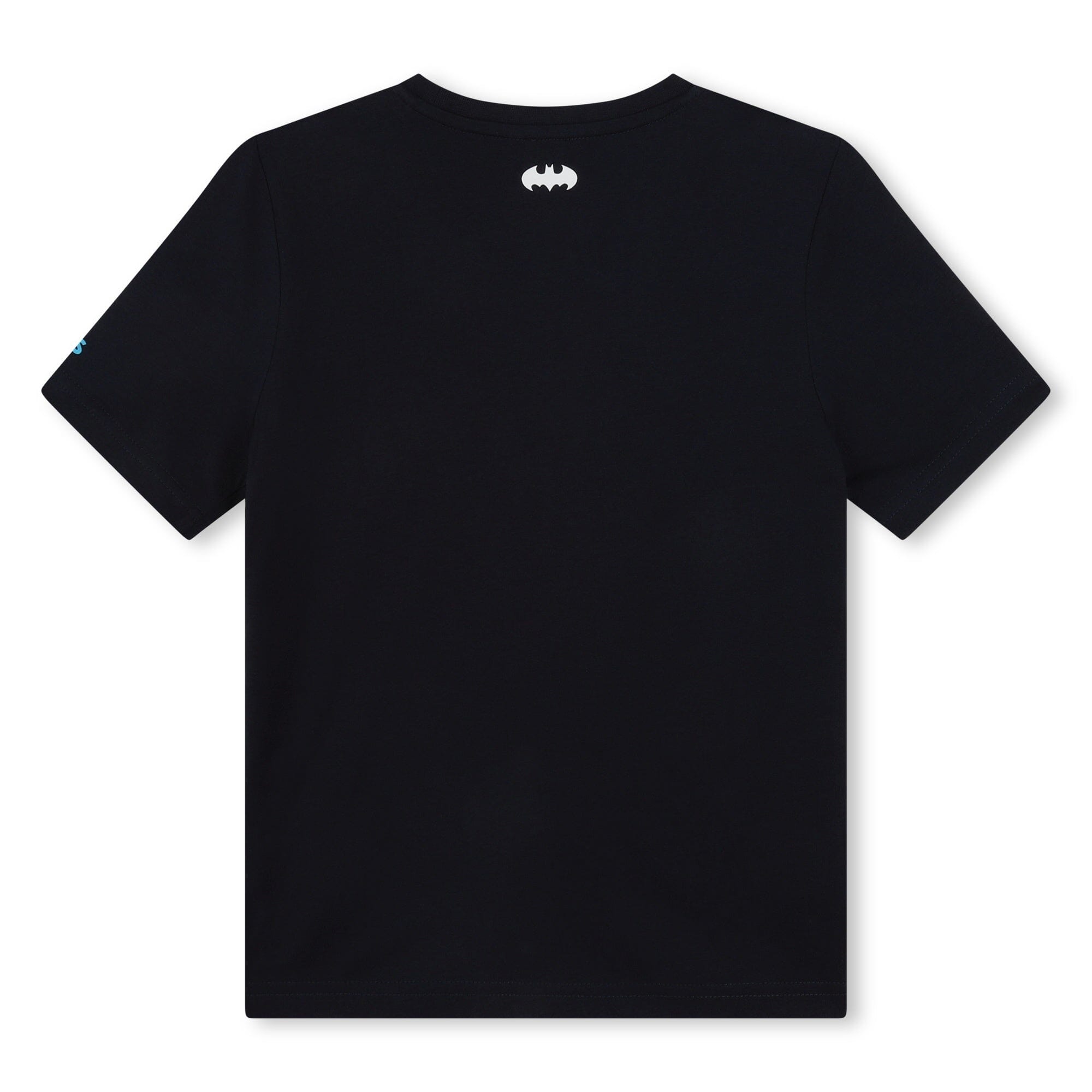 BOSS Kids Kurzarm T-Shirt navy mit Logo und Batman Print T-Shirt Boss 