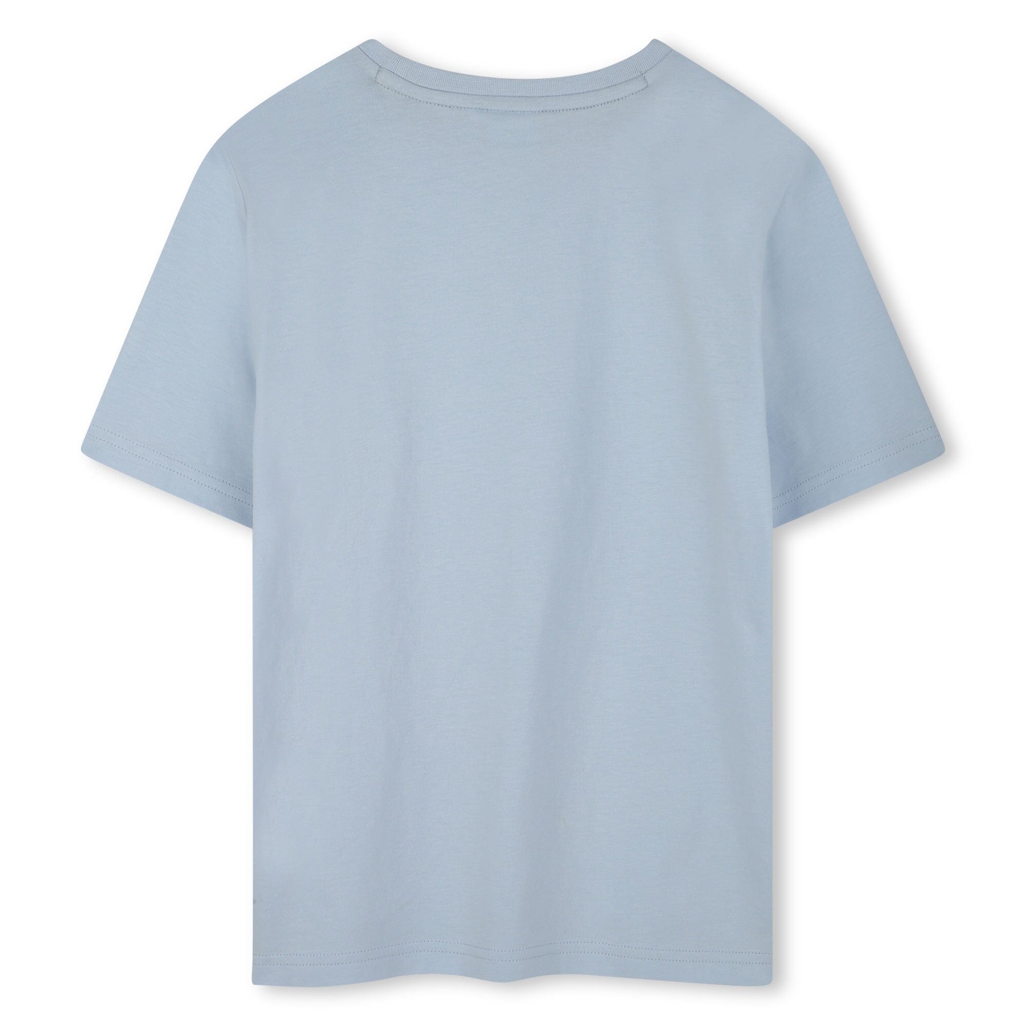 BOSS T-Shirt hellblau mit braun-weißem Farbverlauf T-Shirt Boss 