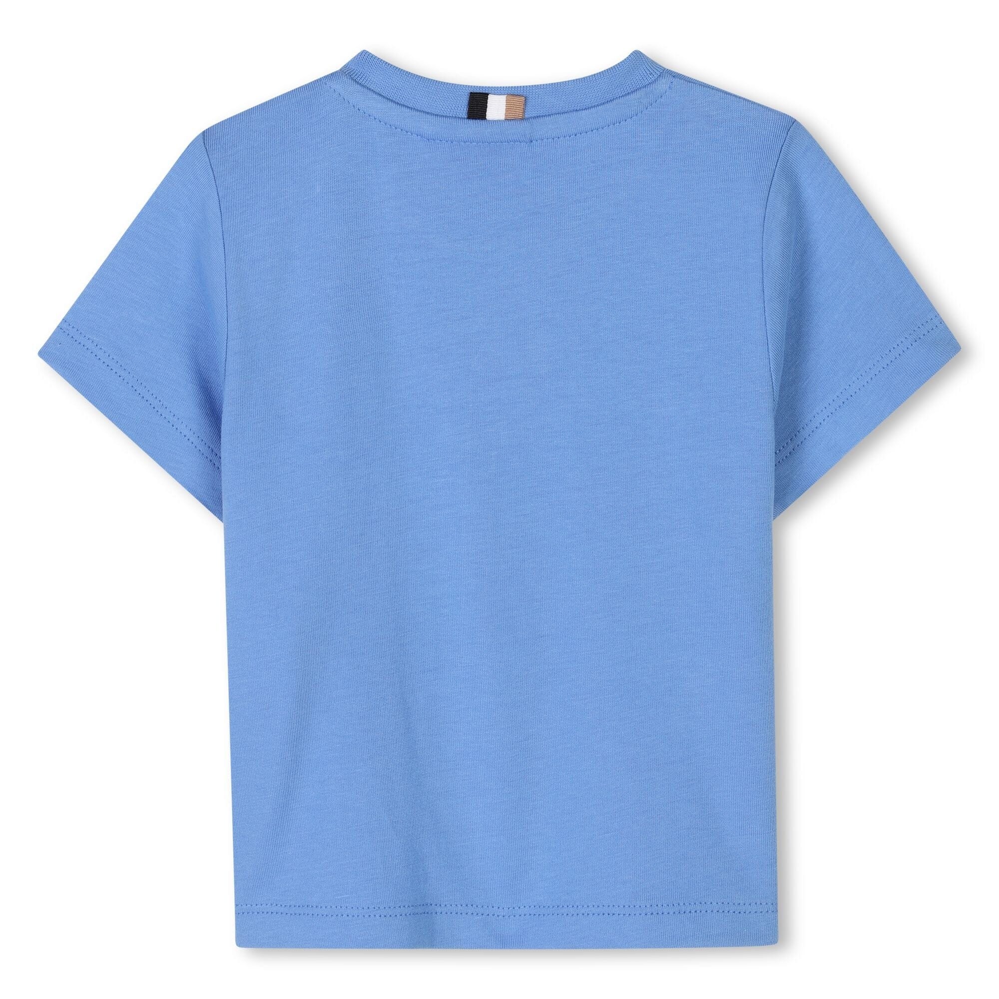 BOSS T-Shirt blau mit niedlichem Motivprint T-Shirt Boss 