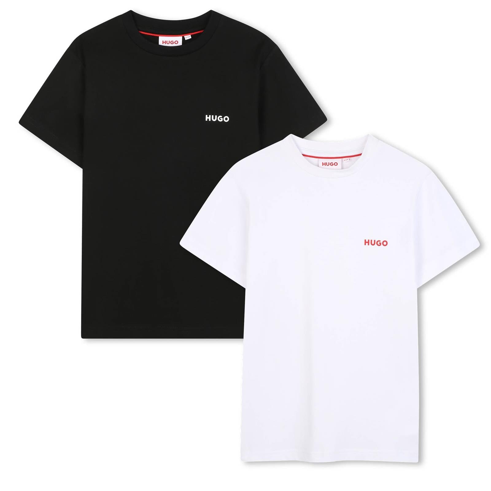 BOSS Kinder T-Shirt 2er-Set in schwarz und weiß "BOSS" Logoprint T-Shirt BOSS 14 Jahre ( 158-164) 