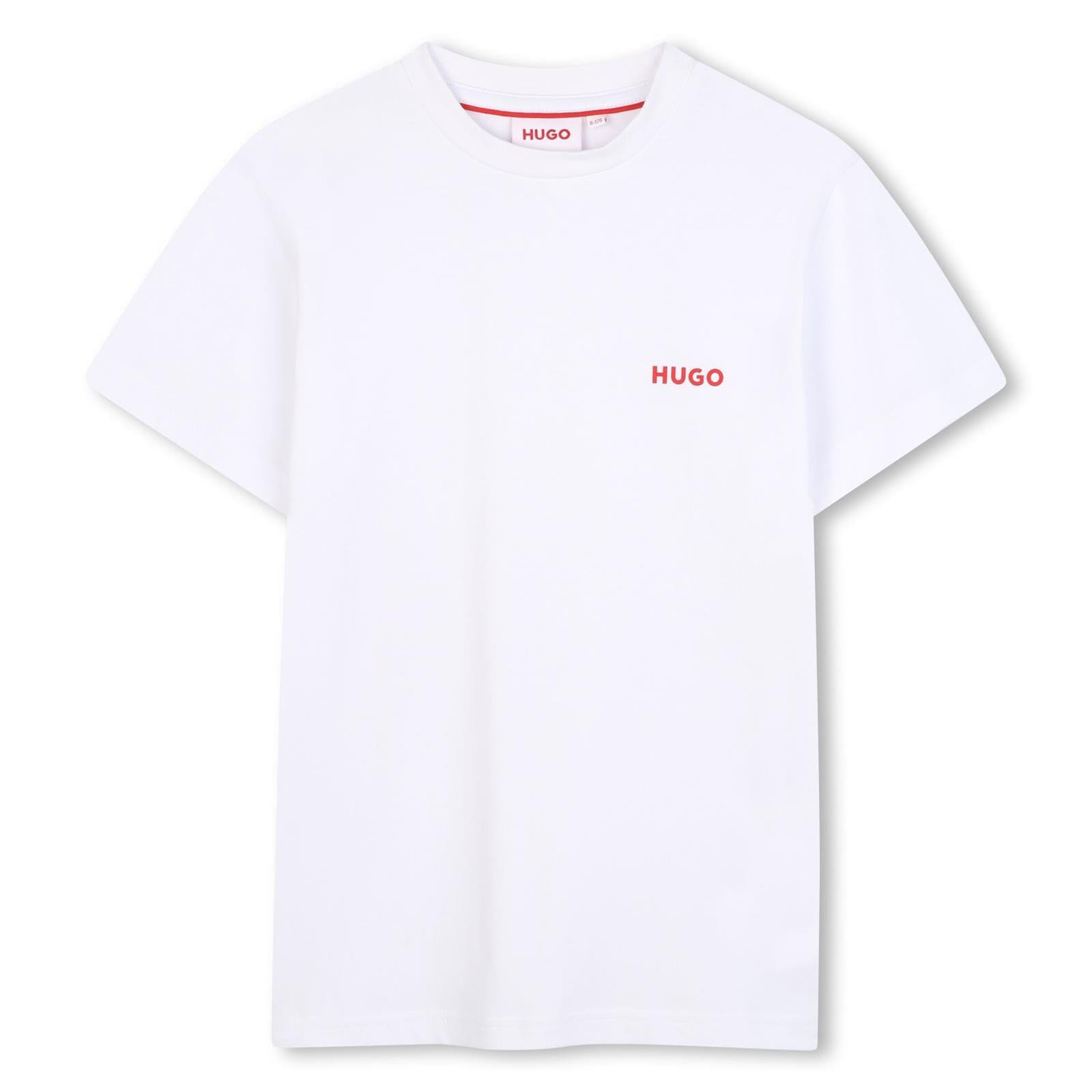 BOSS Kinder T-Shirt 2er-Set in schwarz und weiß "BOSS" Logoprint T-Shirt BOSS 