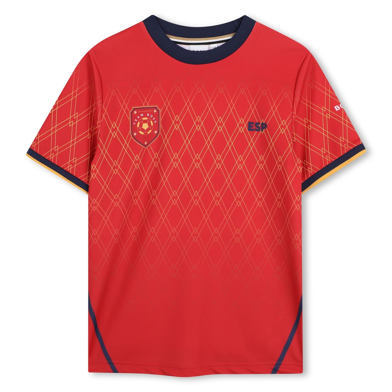 BOSS Spanien Trikot T-Shirt Rot Kids und Teenager T-Shirt BOSS 8 Jahre (122-128) 