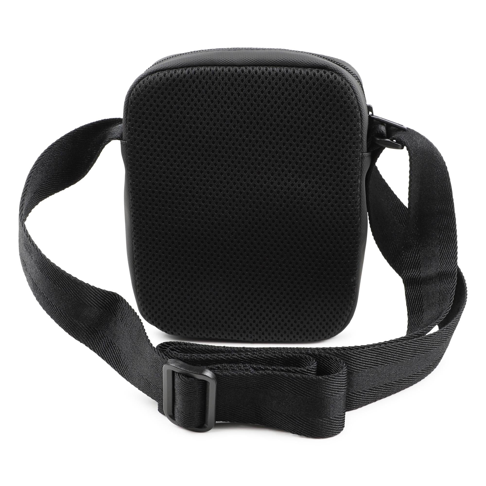 BOSS KIDS verstellbare Umhängetasche schwarz mit Logo weiß/ braune Streifen Umhängetaschen Boss 