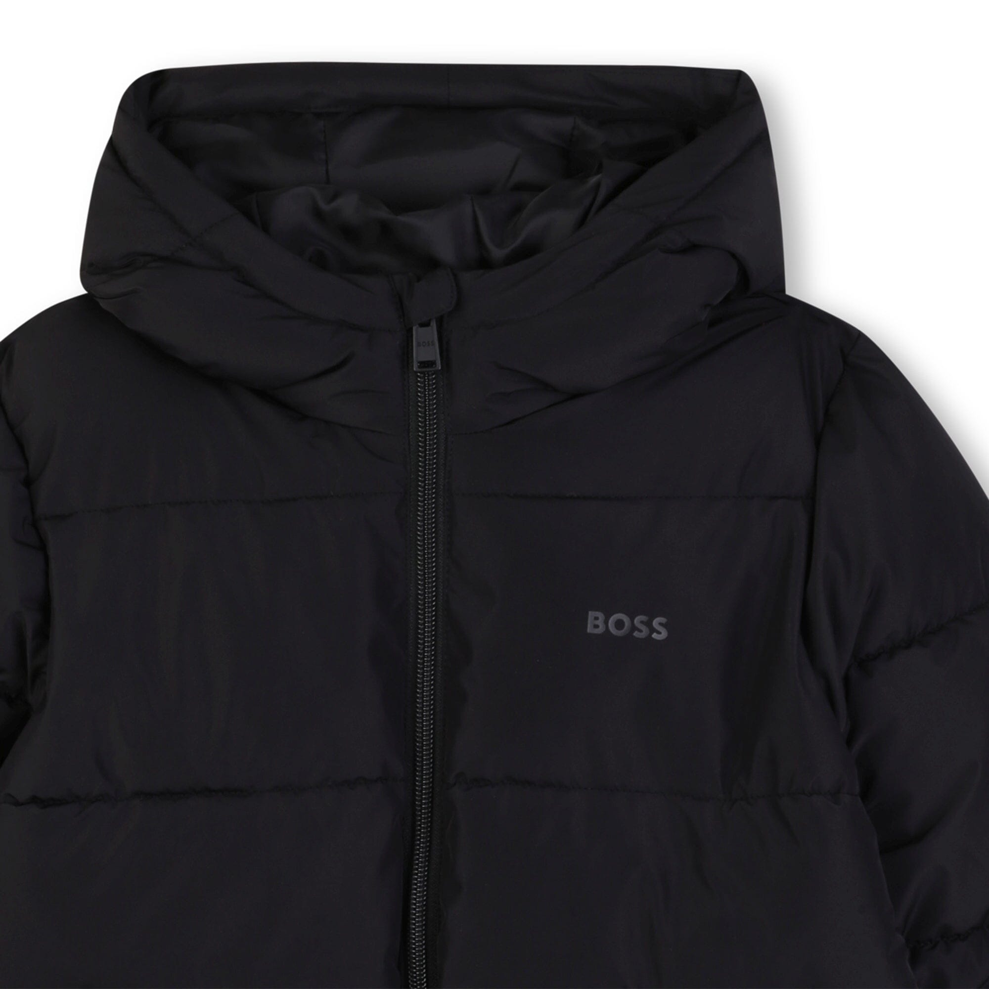BOSS warme Daunenjacke mit Kapuze Schwarz Jacken und Mäntel BOSS 