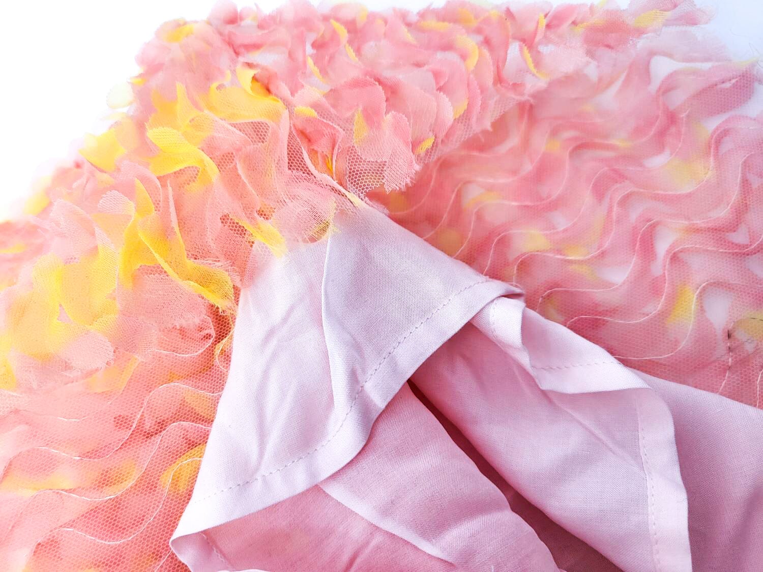 Charabia Tüllkleid – festlich & federleicht - rosa/gelb Kleid Charabia 