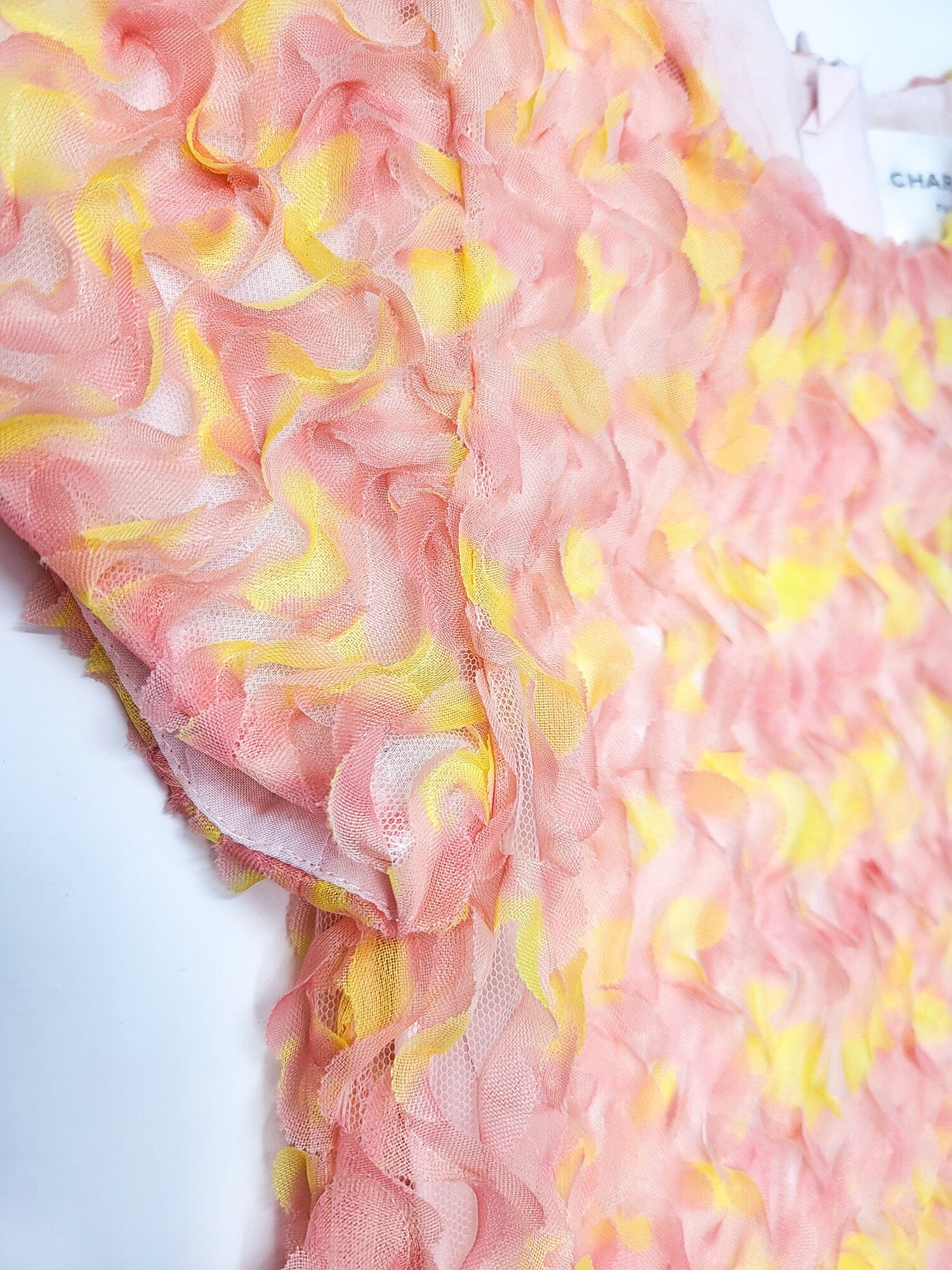 Charabia Tüllkleid – festlich & federleicht - rosa/gelb Kleid Charabia 