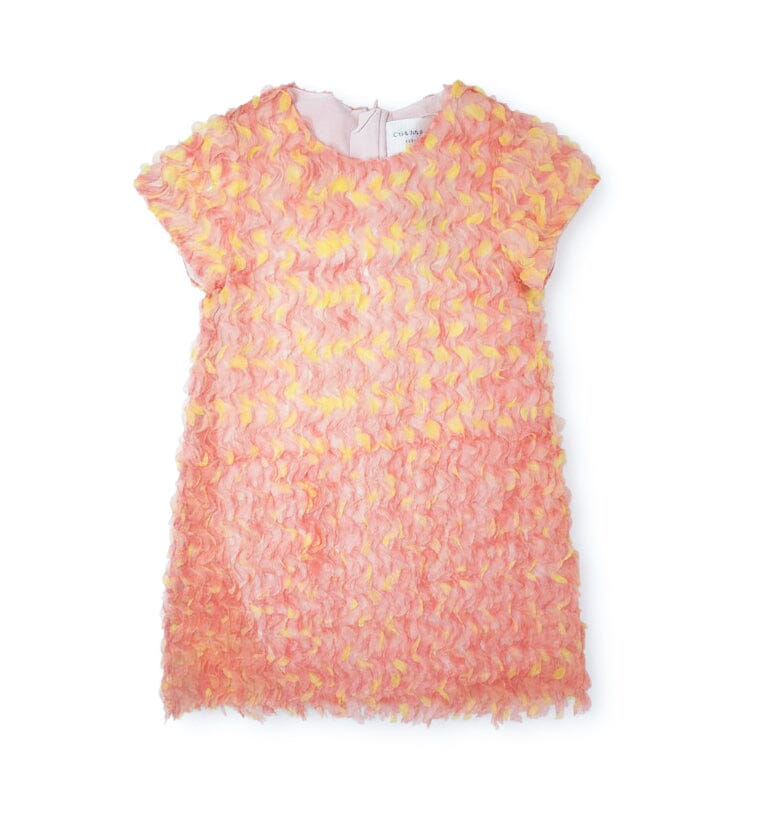 Charabia Tüllkleid – festlich & federleicht - rosa/gelb Kleid Charabia 6 Jahre ( 110-116 ) 