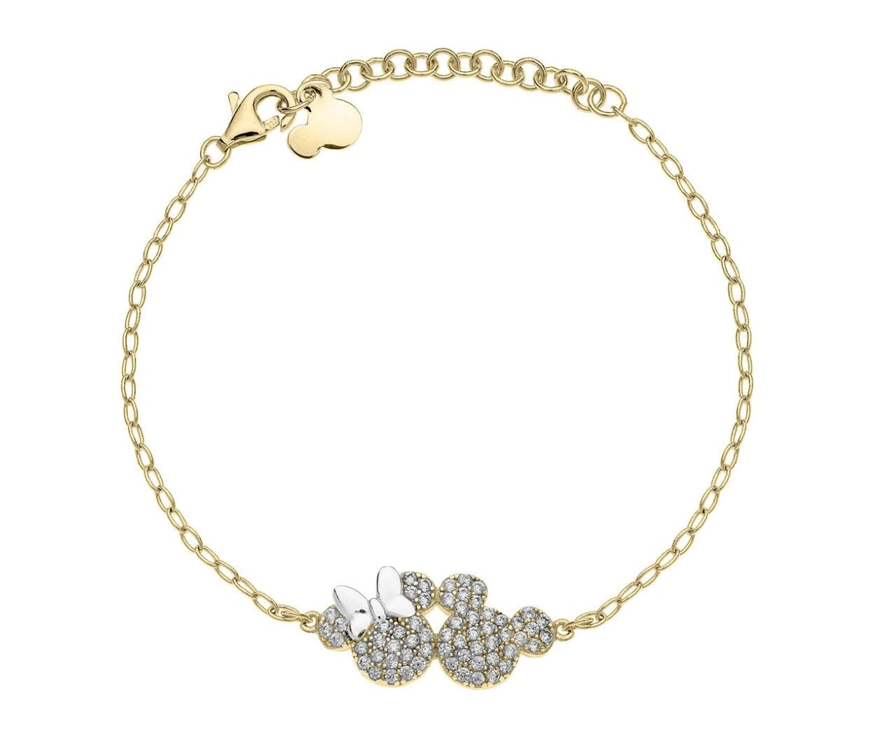 Disney Kinder Armband Mickey & Minnie ©DISNEY aus 925er Silber Armband DISNEY 