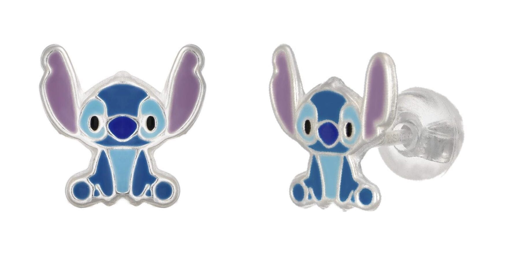 Disney Ohrringe Stitch ©DISNEY blau lila aus 925er Silber ©DISNEY Ohrringe DISNEY 
