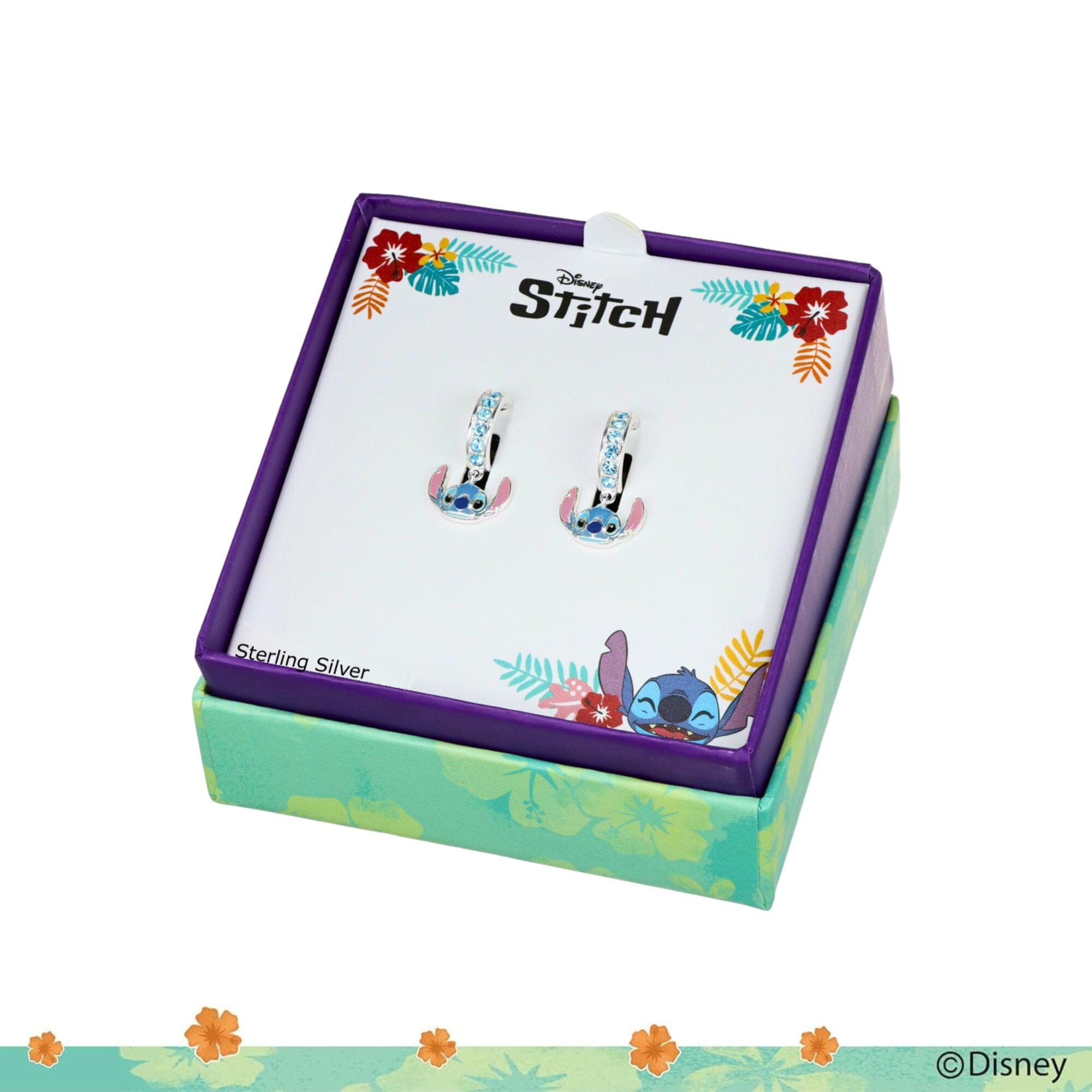 Disney Kinder-Stitch-Hängeohrringe – 925 Silber ©DISNEY Ohrringe DISNEY 