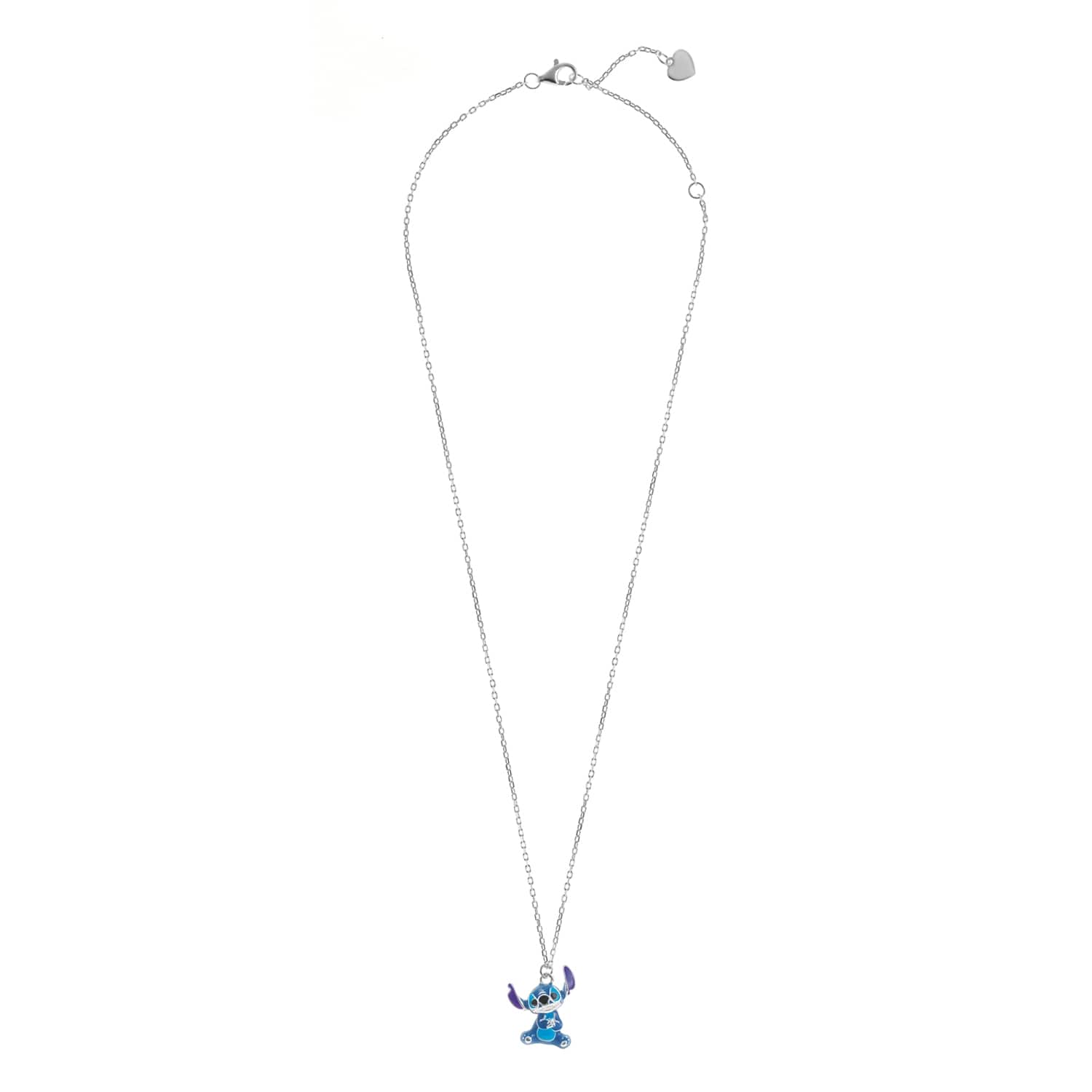 Disney Kinderhalskette Stitch sitzend – 925er Silber, farbig emailliert ©DISNEY Ketten DISNEY 