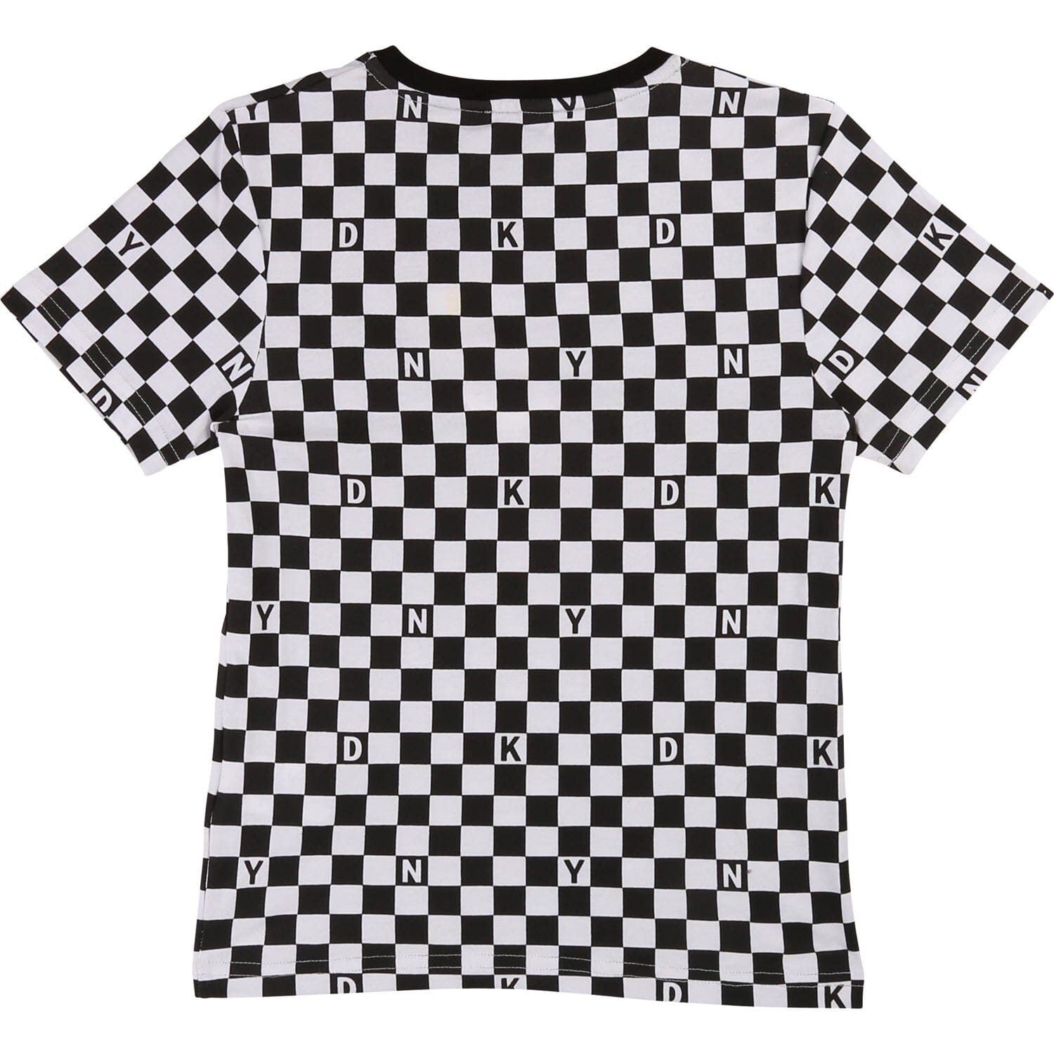 DKNY Kids T-Shirt – Schachbrett, schwarz/weiß T-Shirt DKNY 