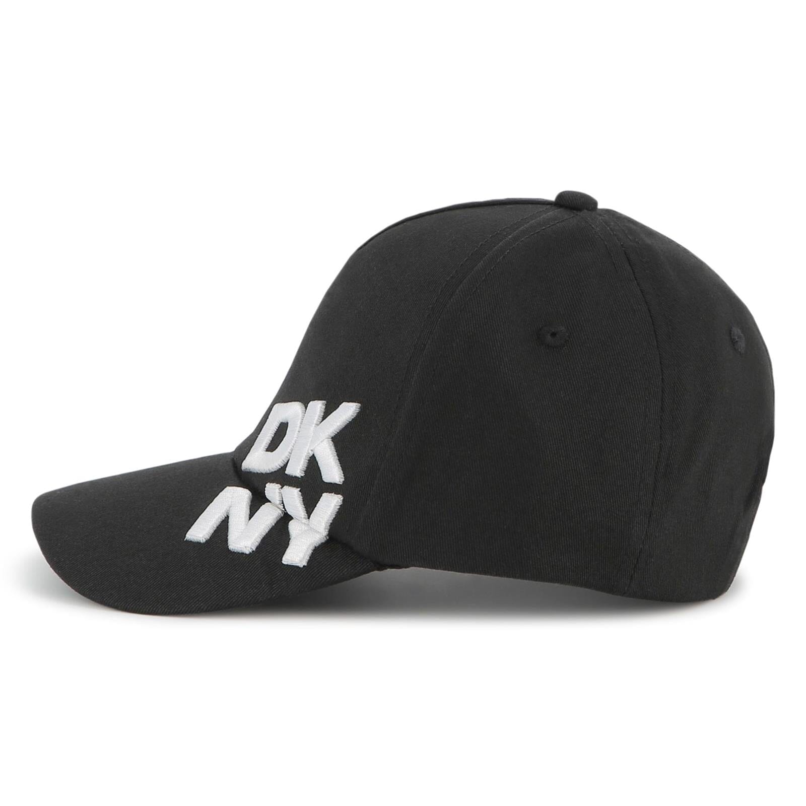 DKNY Kinder-Kappe aus Twill mit 3D-Logo – Schwarz Cap DKNY 
