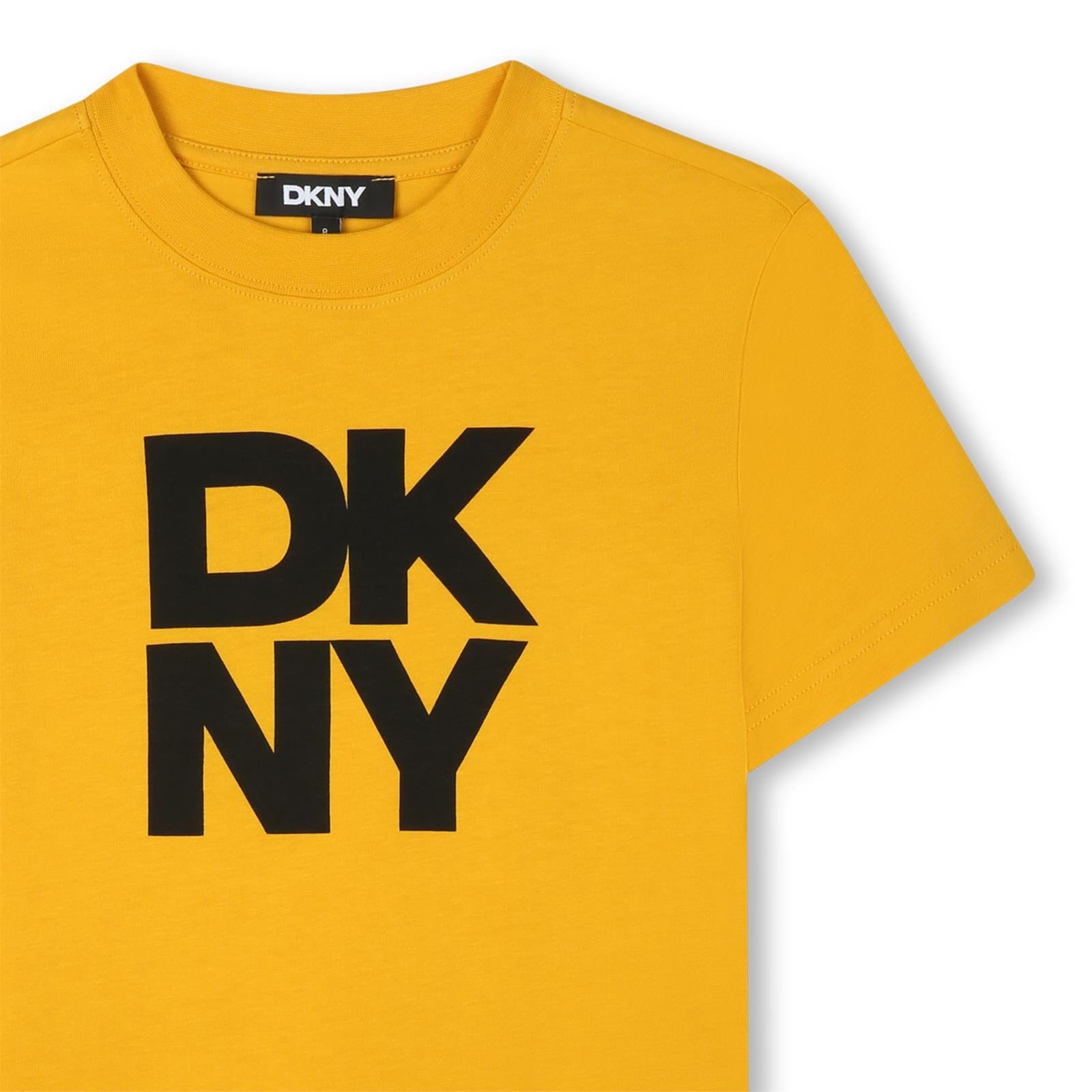 DKNY Kinder-T-Shirt mit Frontlogo – Wicker Gold T-Shirt DKNY 