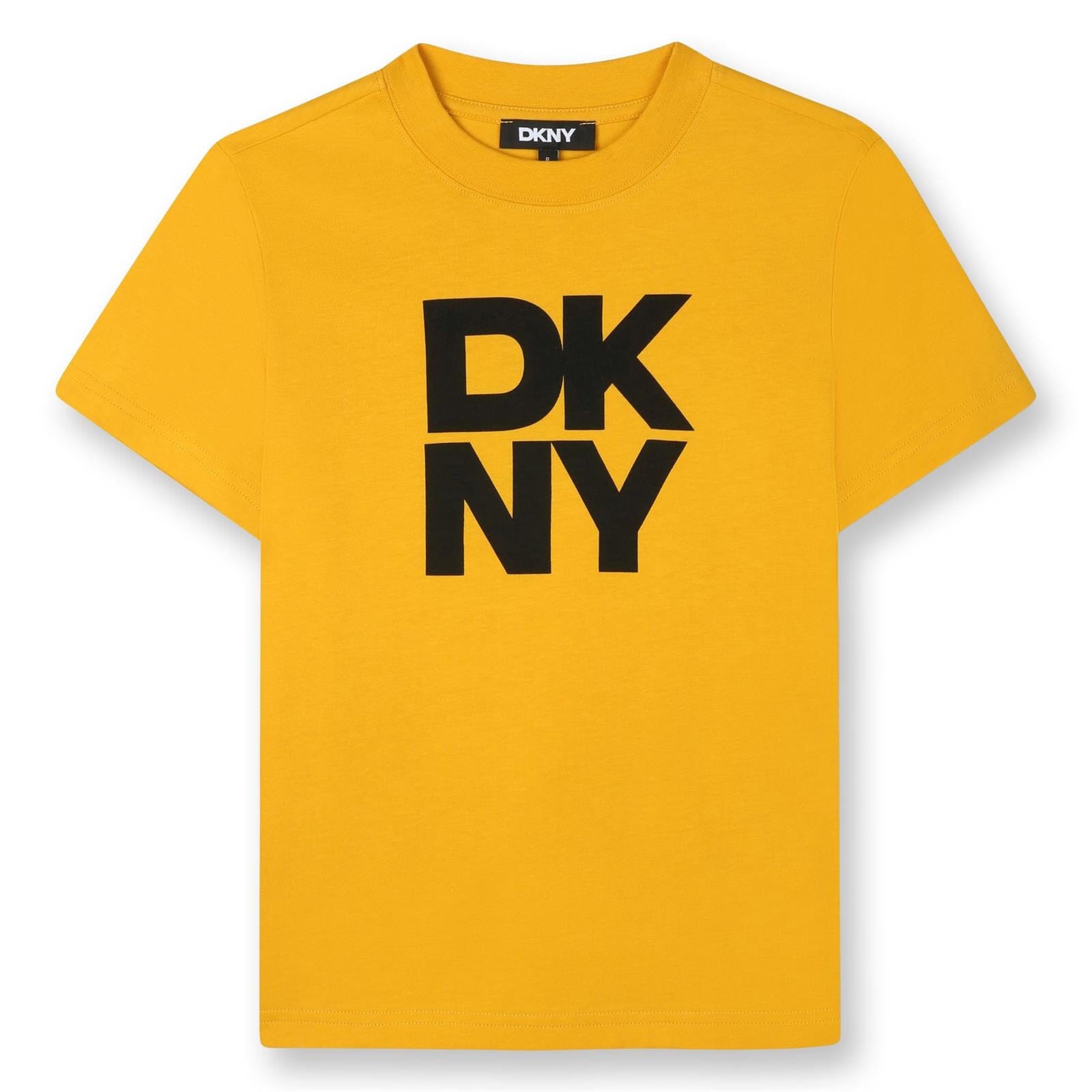 DKNY Kinder-T-Shirt mit Frontlogo – Wicker Gold T-Shirt DKNY 8 Jahre (122-128) 