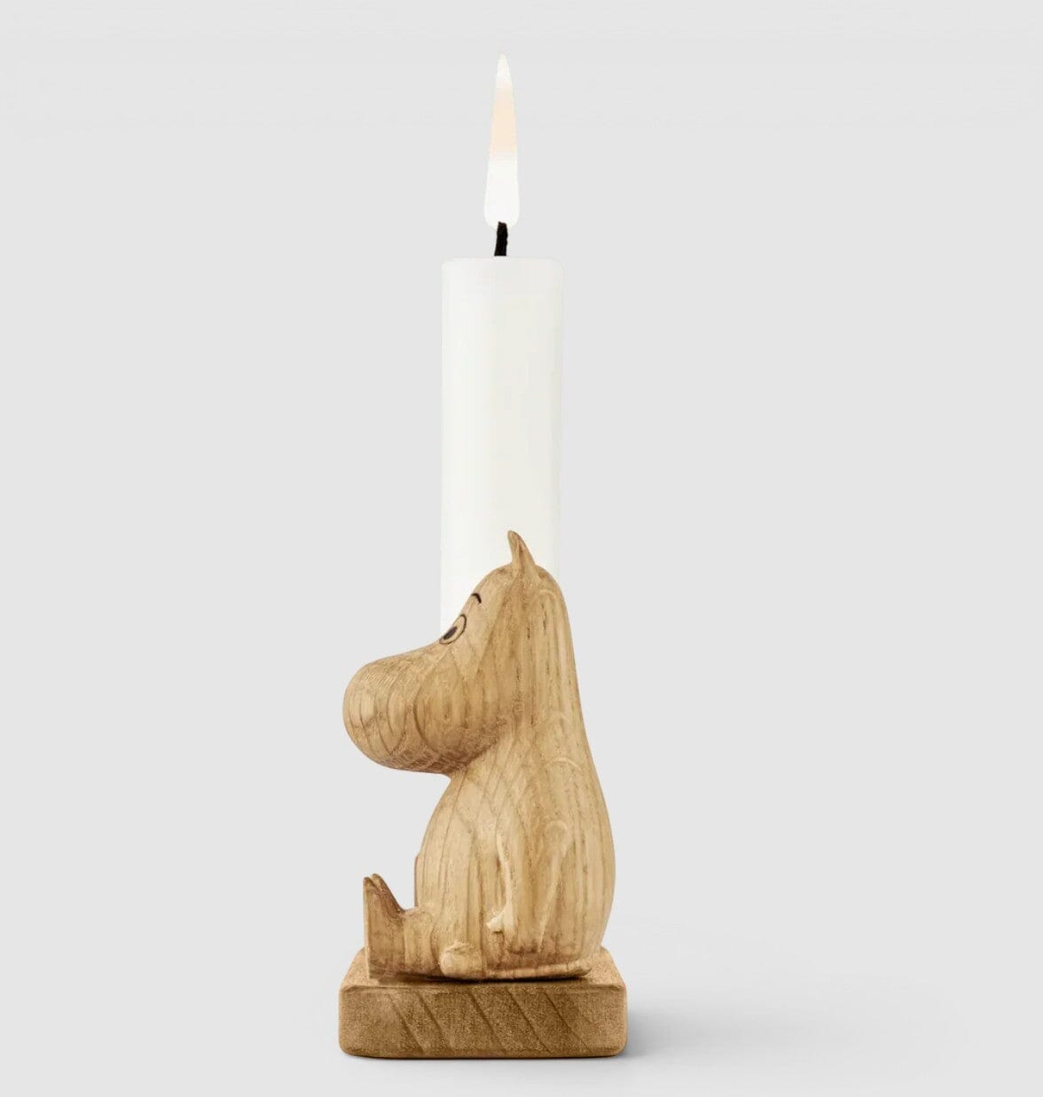 DSIGNHOUSE x Moomin – Moomintroll Kerzenhalter aus Eichenholz, 8,7 cm Dekoartikel Dsignhouse 