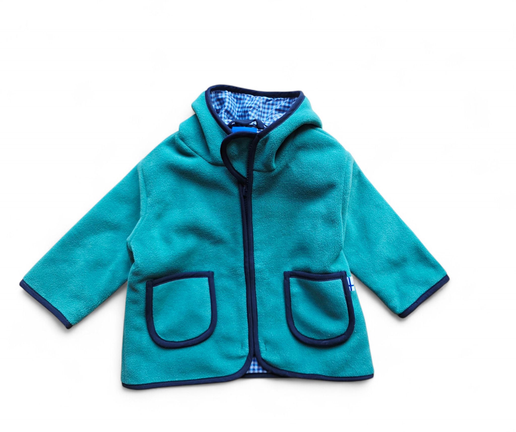 Finkid Fleecejacke TONTTU pine / navy Zip in Jacke Jacke Finkid 