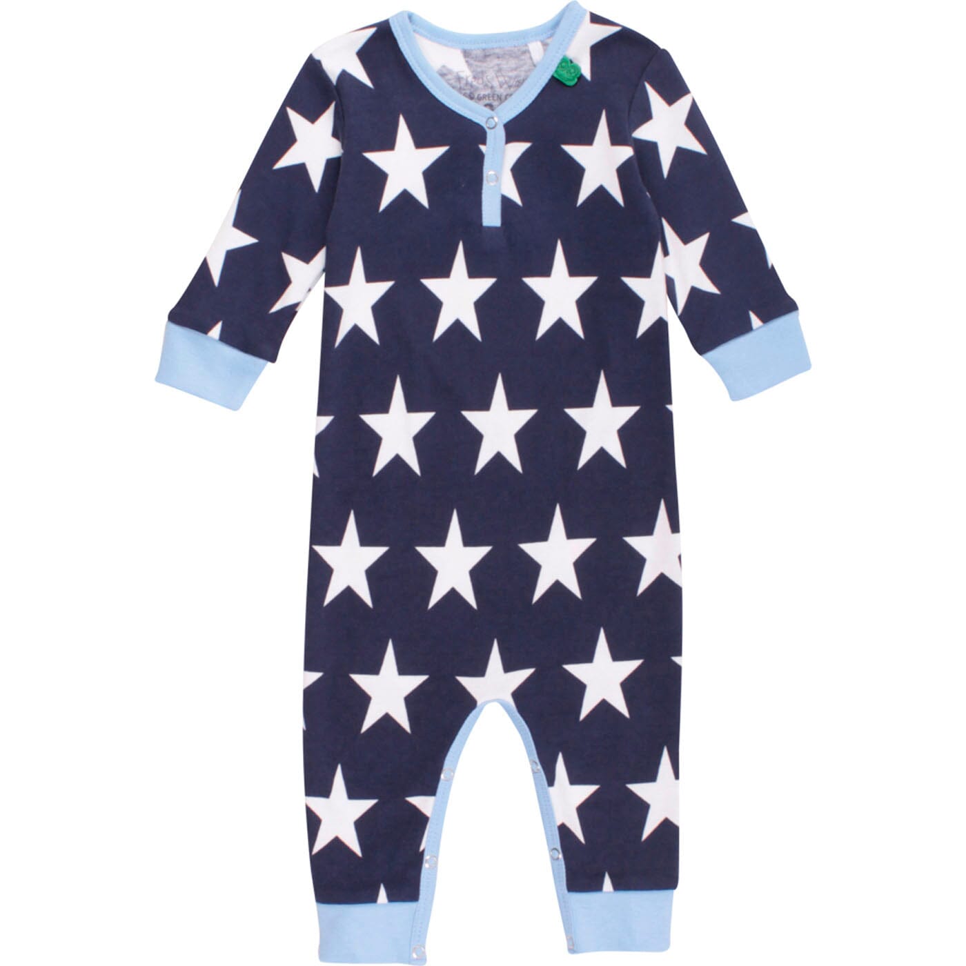 Fred's World Bodysuit Langarm-Strampler mit Allover Print Sterne Einteiler / Bodysuits Fred's World by Green Cotton 56 