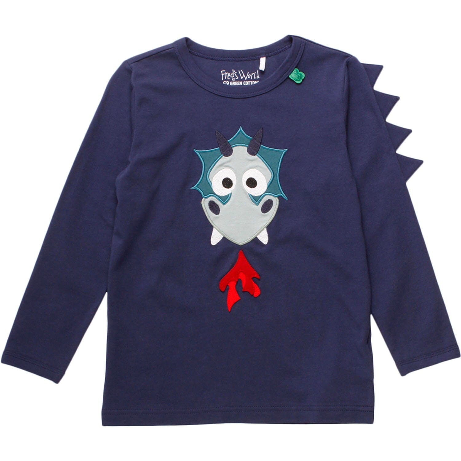 Fred’s World by Green Cotton Langarmshirt Drache T-Shirt Fred's World by Green Cotton 74 