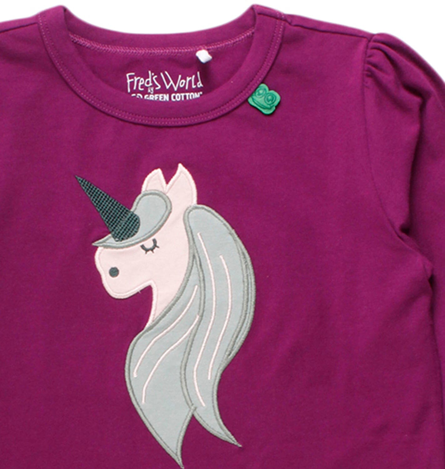 Fred’s World by Green Cotton Langarmshirt Einhorn Lila T-Shirt Fred's World 