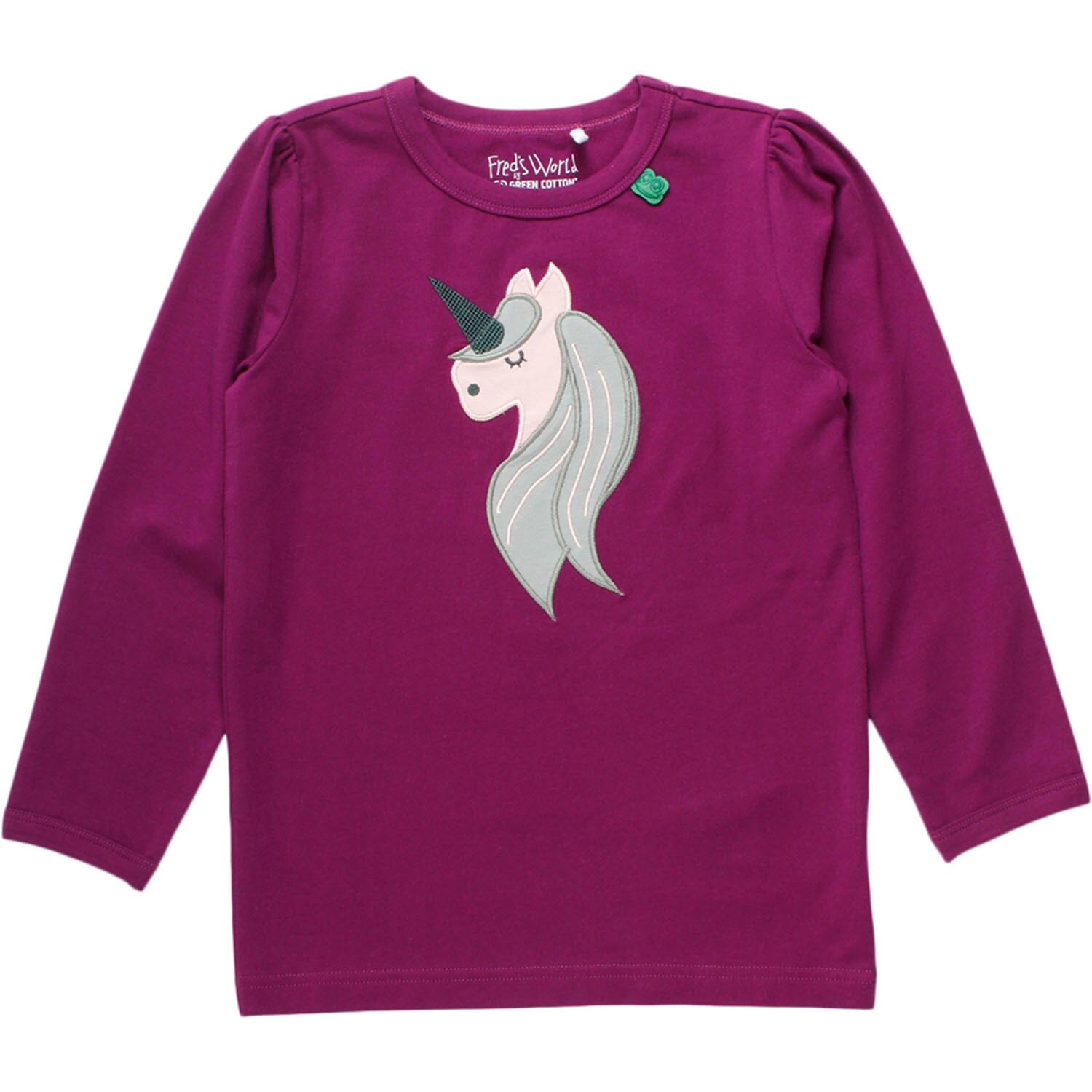 Fred’s World by Green Cotton Langarmshirt Einhorn Lila T-Shirt Fred's World 89 