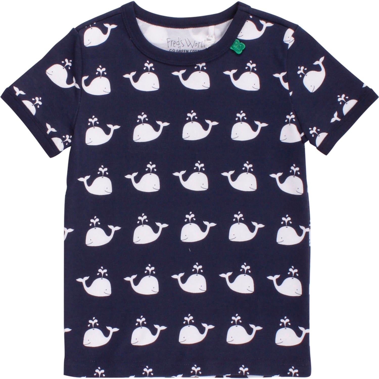 Fred's World Kurzarm Shirt Allover Print Wal Langarmshirt Fred's World by Green Cotton 92 