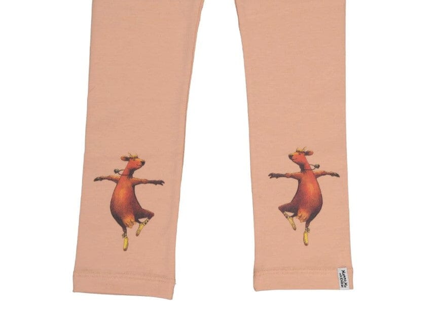 GEGGAMOJA – Leggings „Mamma Mu & Kråkan“ Rosa Leggings Geggamoja 