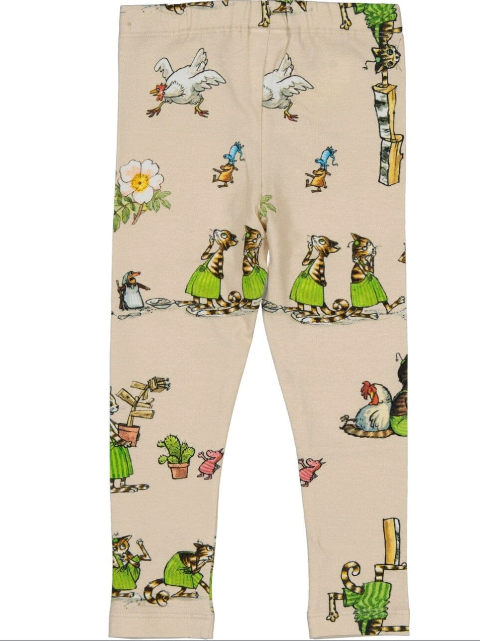 GEGGAMOJA – Leggings „Pettson & Findus“ Beige Leggings Geggamoja 