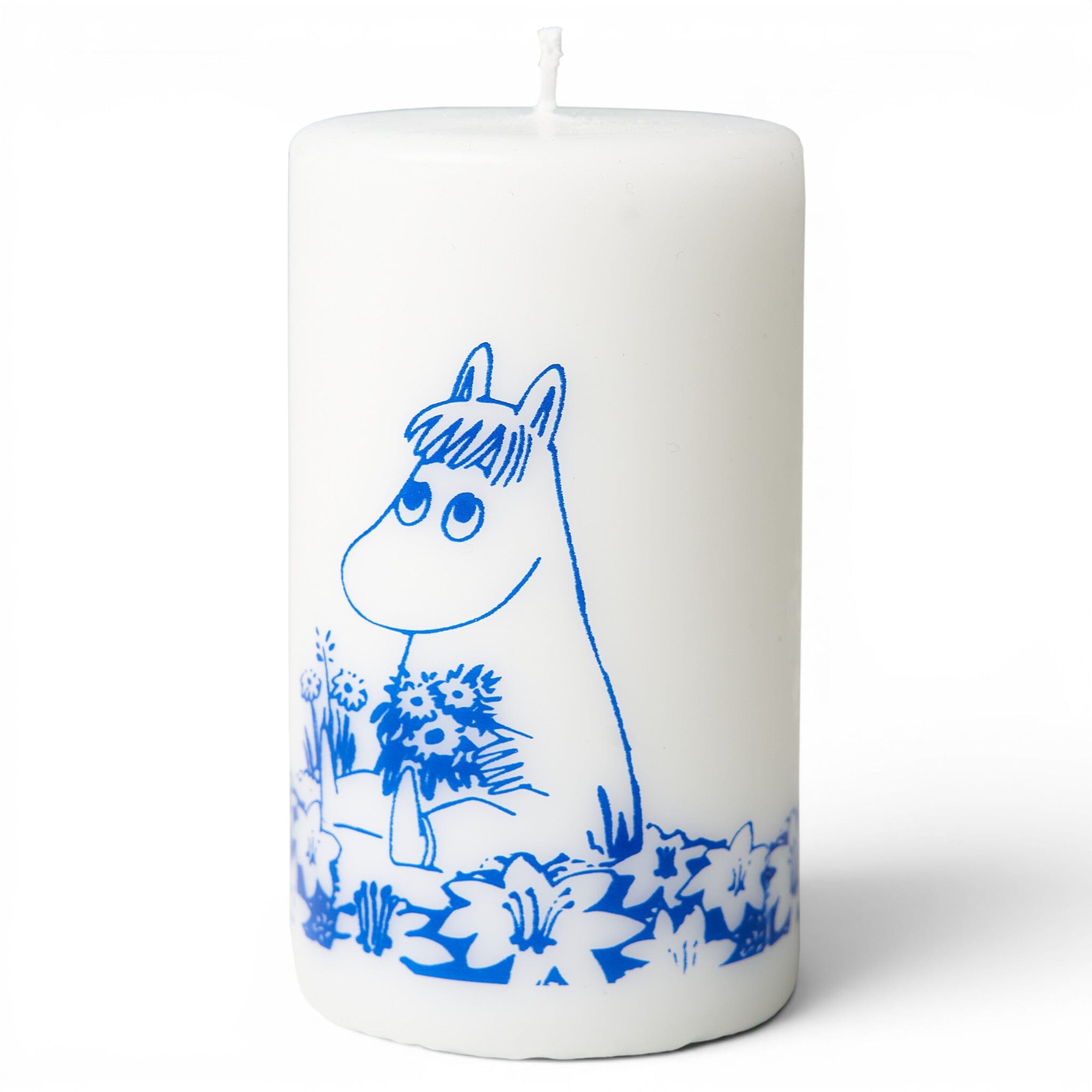 HAVI Moomin Kerze "Niitty pillar" Snorkmaiden und kleine My mit Blumen Kerze Havi 